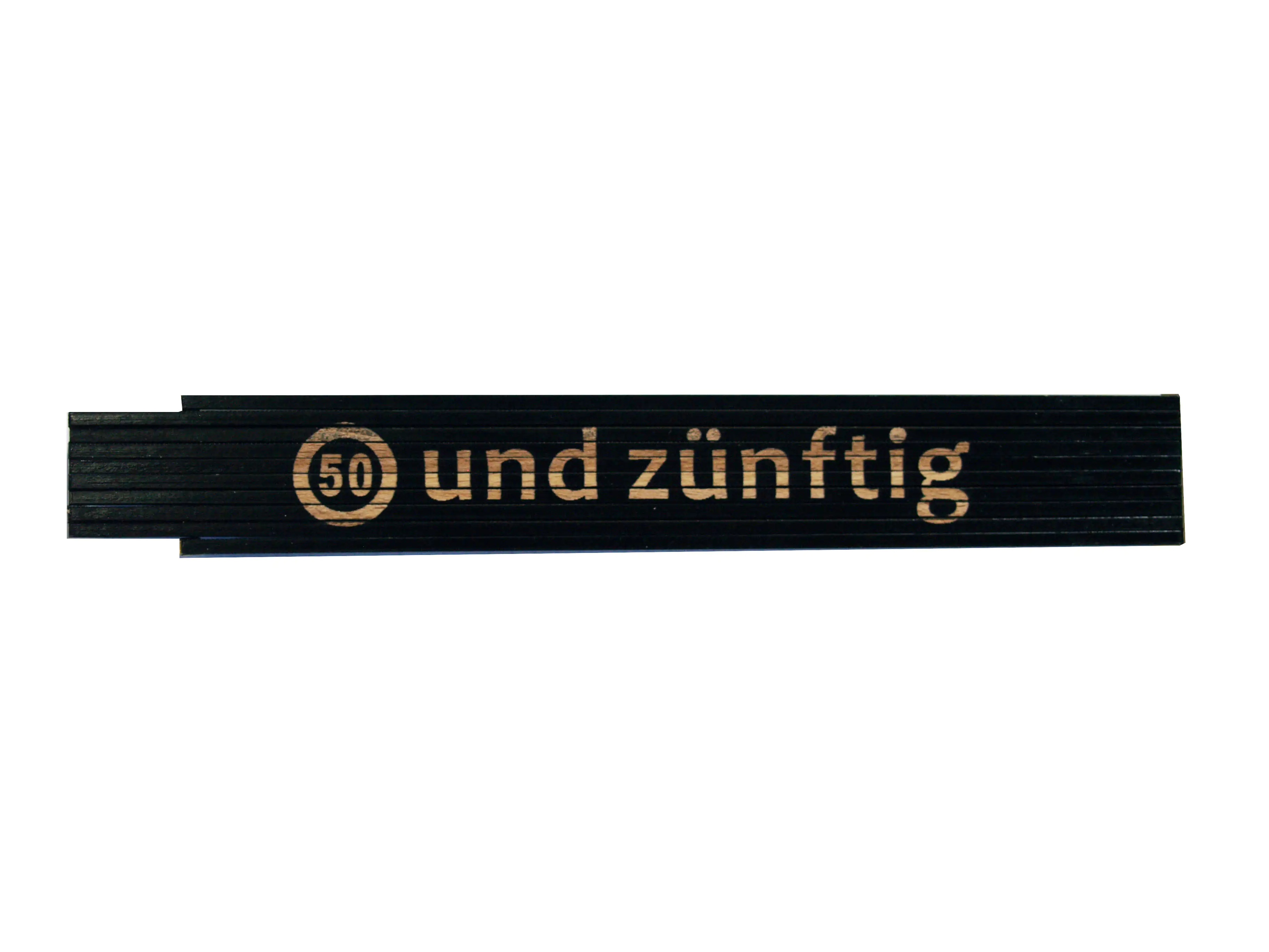 Zollstock 50 und zünftig 2 m schwarz