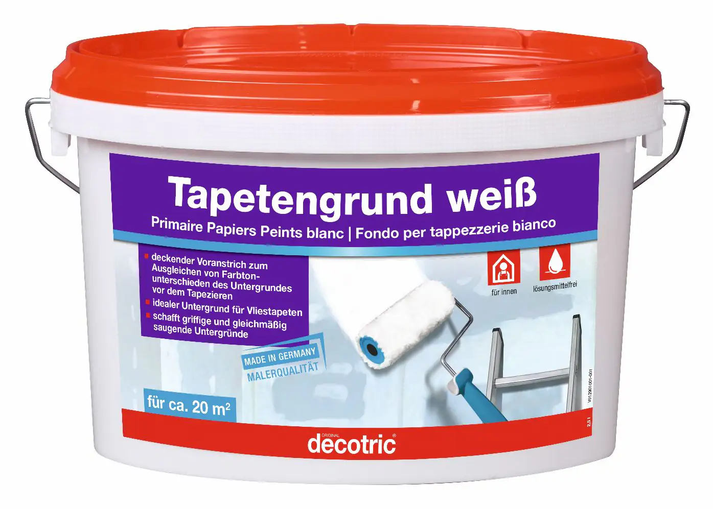 Decotric Tapetengrund 2,5 L weiß