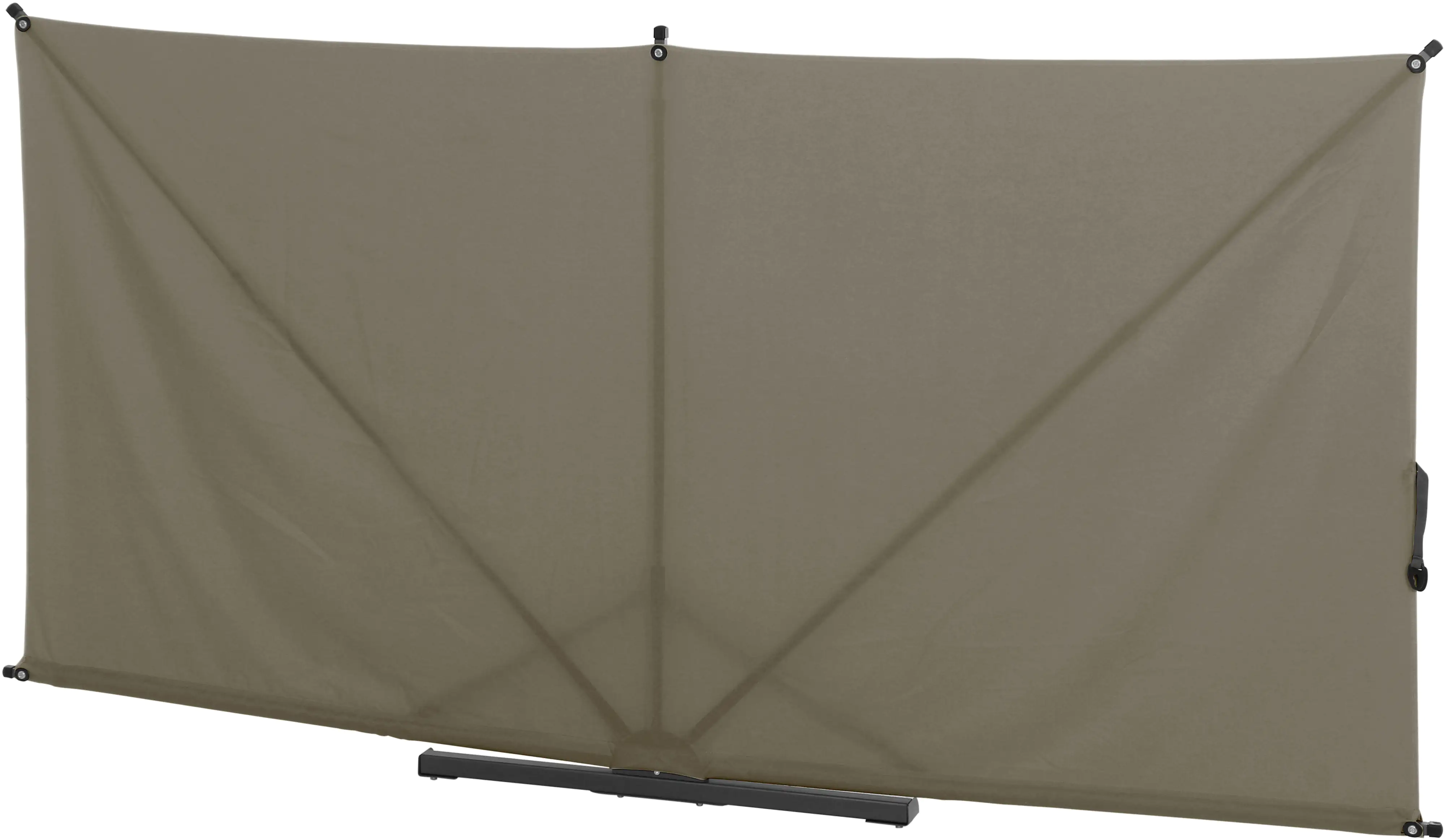 Siena Garden Sichtschutz Ben 150x280 cm taupe Gestell aus Stahl,Polyester
