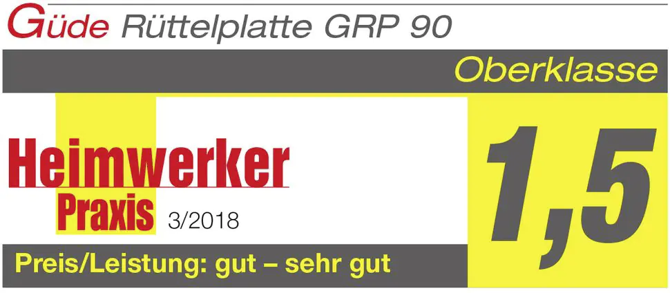 Güde Rüttelplatte GRP 90 4-Takt 4,1 KW Benzin
