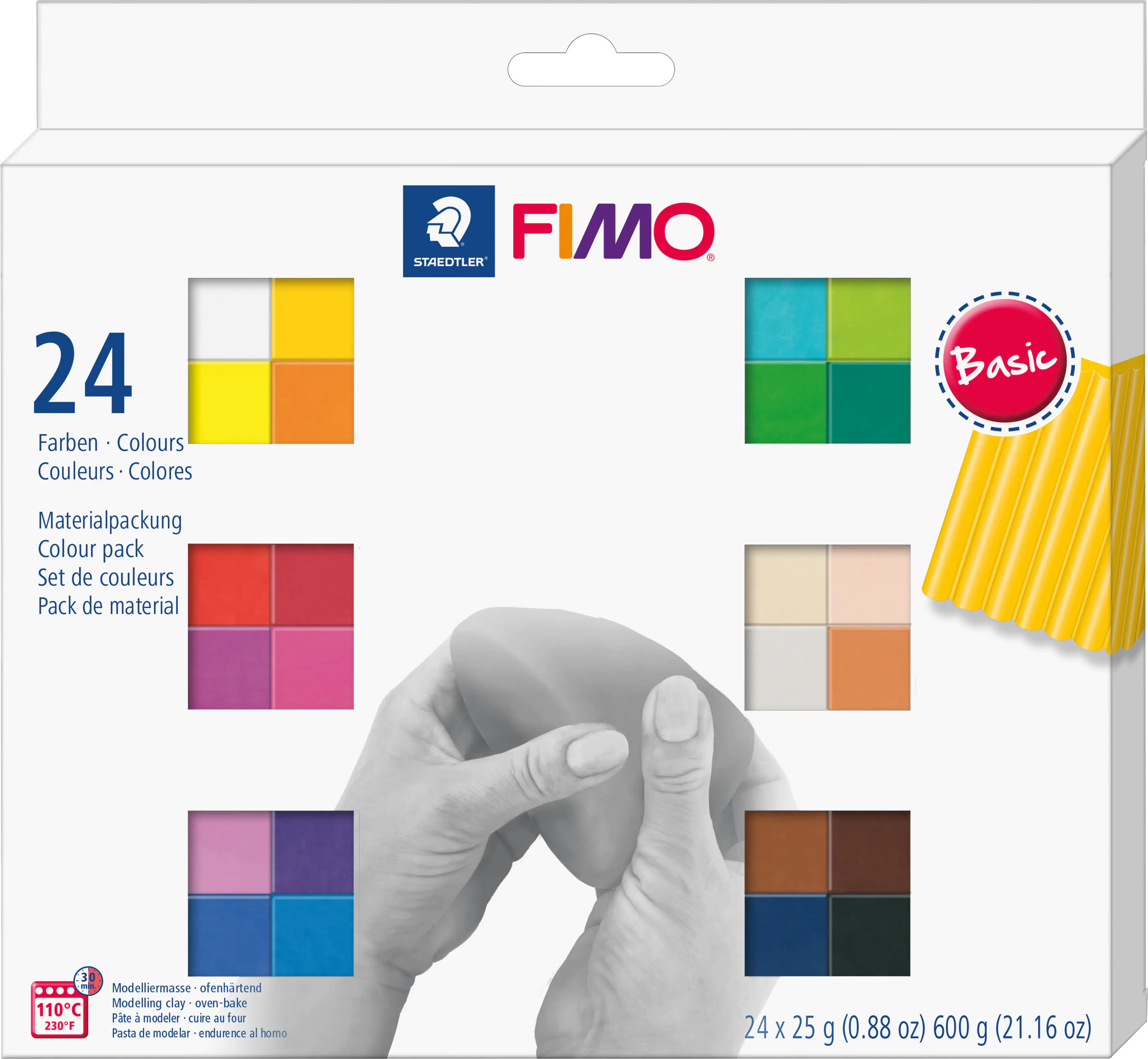 Fimo Modelliermasse Soft Colour Pack 24 x 25 g bunt