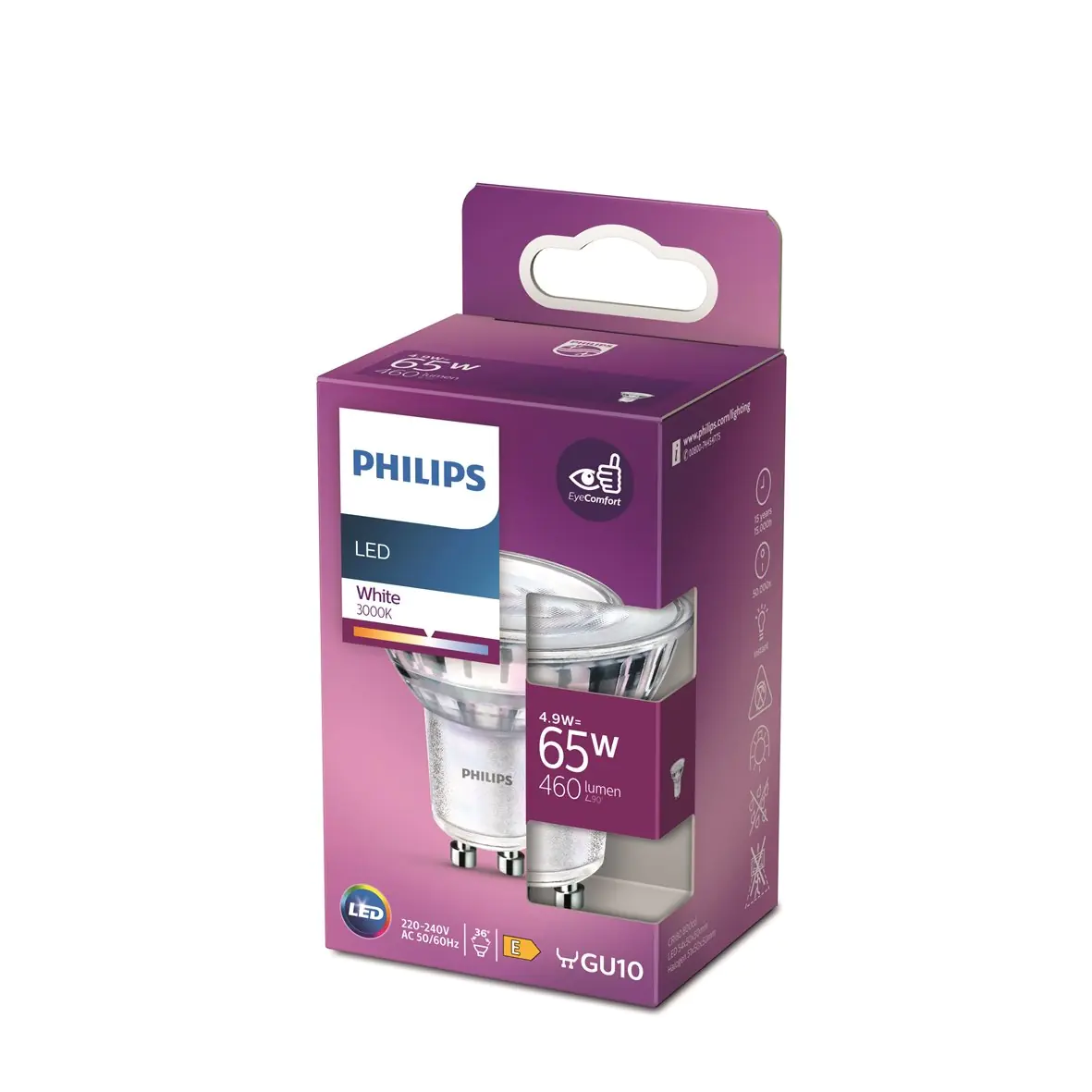 Philips LED-Leuchtmittel Spot PAR16 GU10 4,7W warmweiß