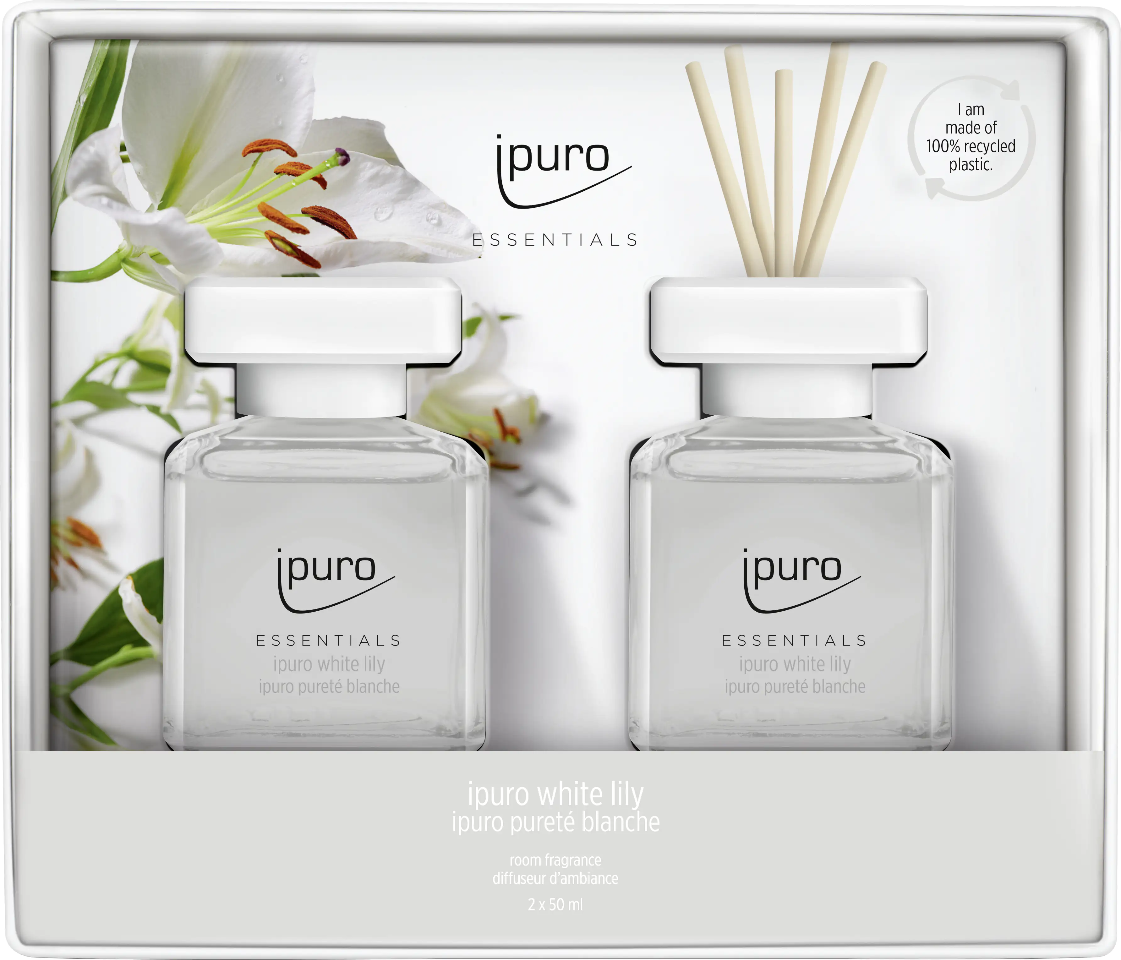 ipuro Raumduft Essentials Set White Lily 2 x 50 ml