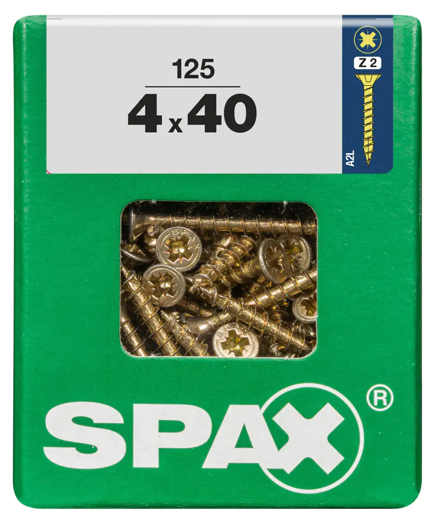 Spax Universalschrauben 4.0 x 40 mm PZ 2 - 125 Stk.