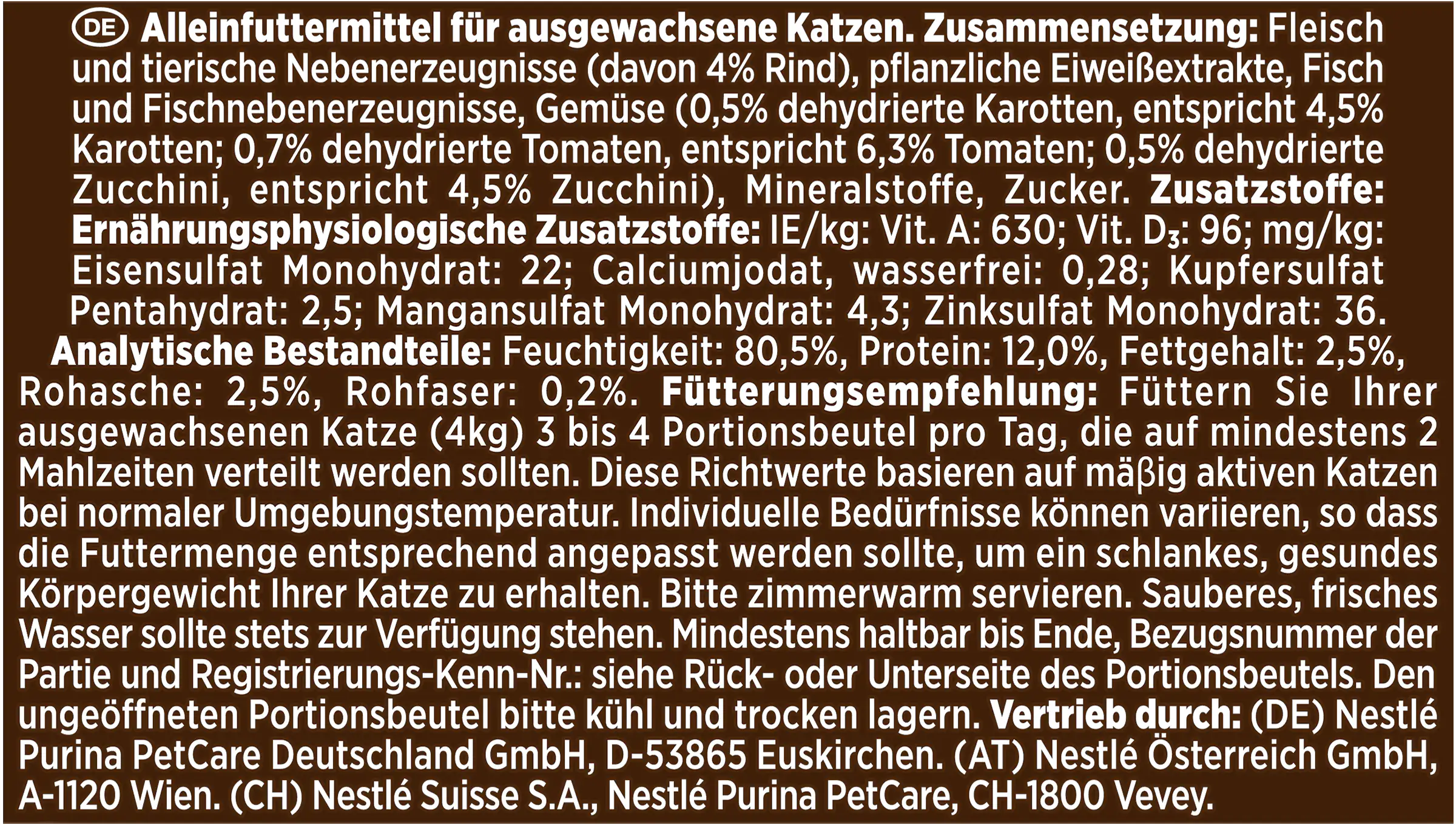 Gourmet A la Carte mit Rind an erlesenem Sommergemüse 85 g