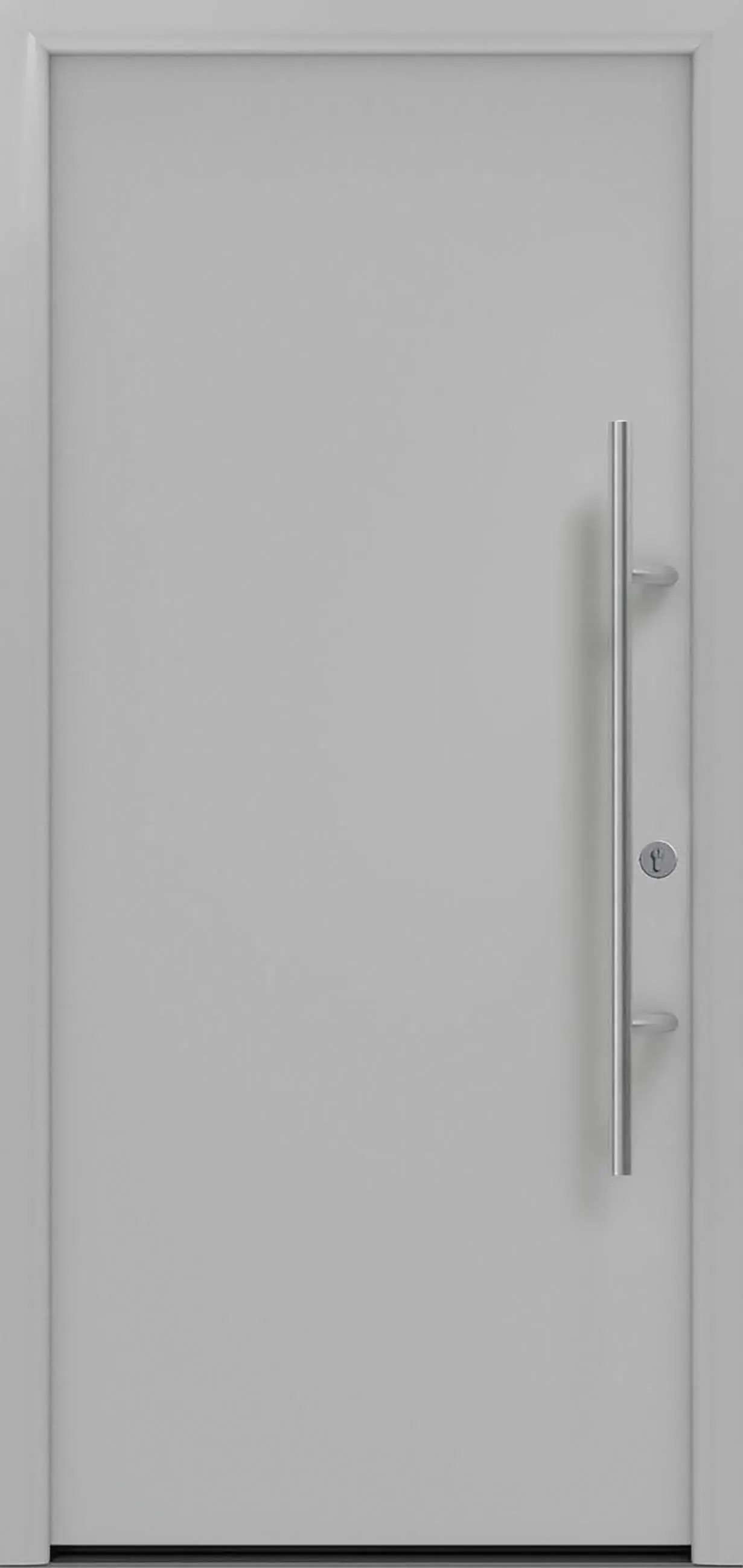 EcoStar Haustür ISOPRO Secur IPS 010 RC2 weißaluminium 110 x 210 cm
