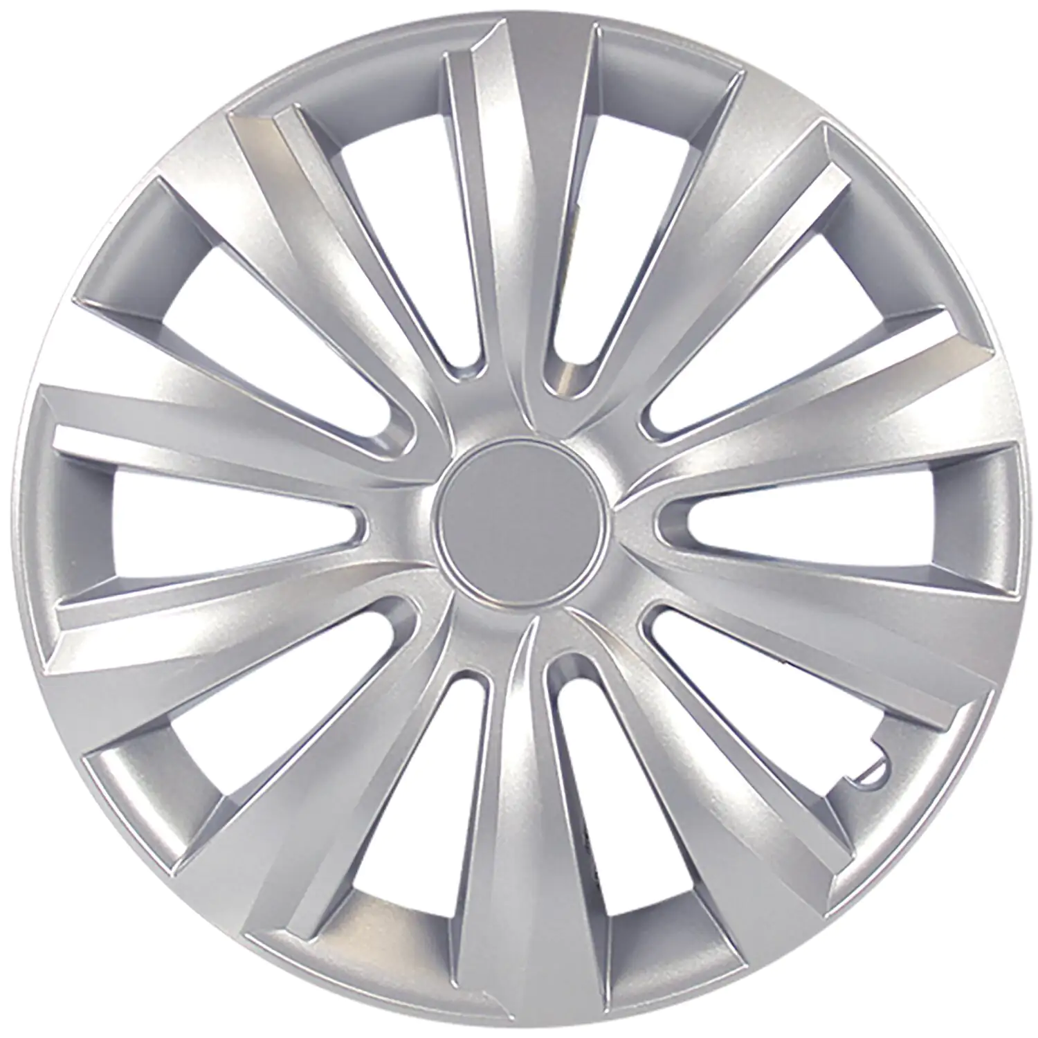 Cartrend Radzierblende Delta 40 cm (16 Zoll) silber 1 Stück
