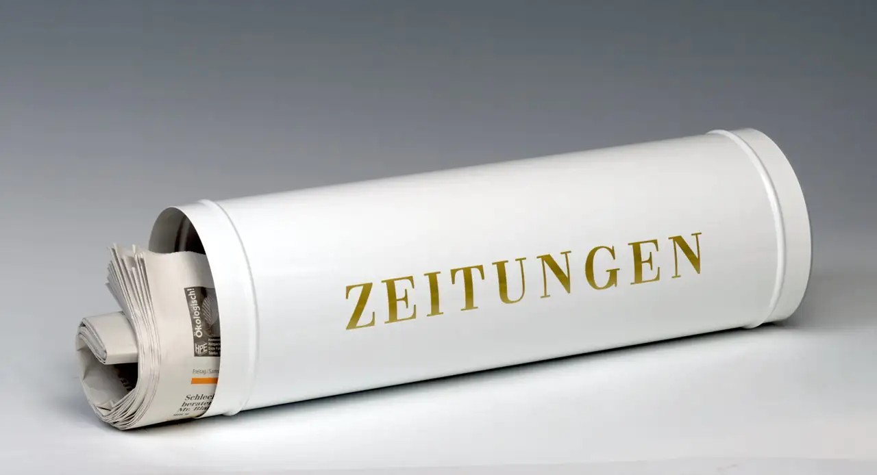 Burg Wächter Zeitungsbox 800 weiß 400 x 120 mm