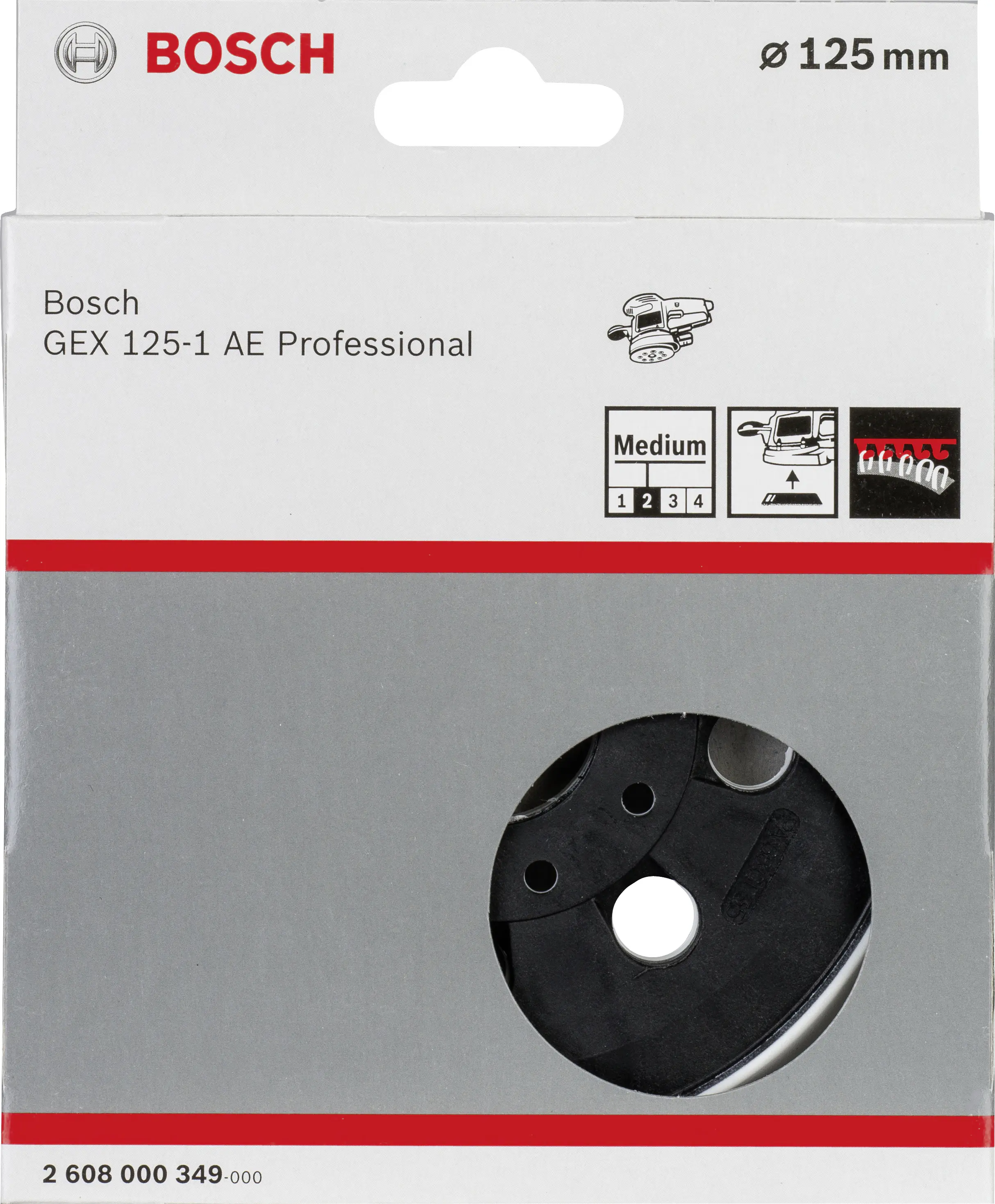 Bosch Schleifteller weich Ø 125 mm für GEX 125-1 AE