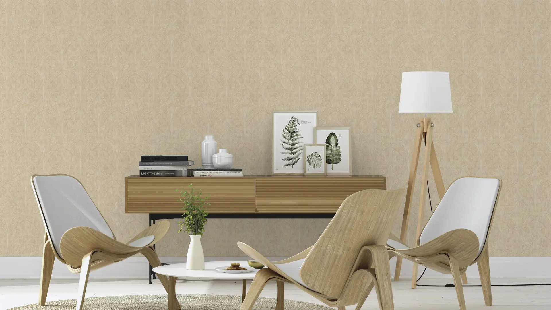 Rasch Vliestapete 746327 Beige-Mittelbeige Muster & Motive 10,05 m x 0,53 m