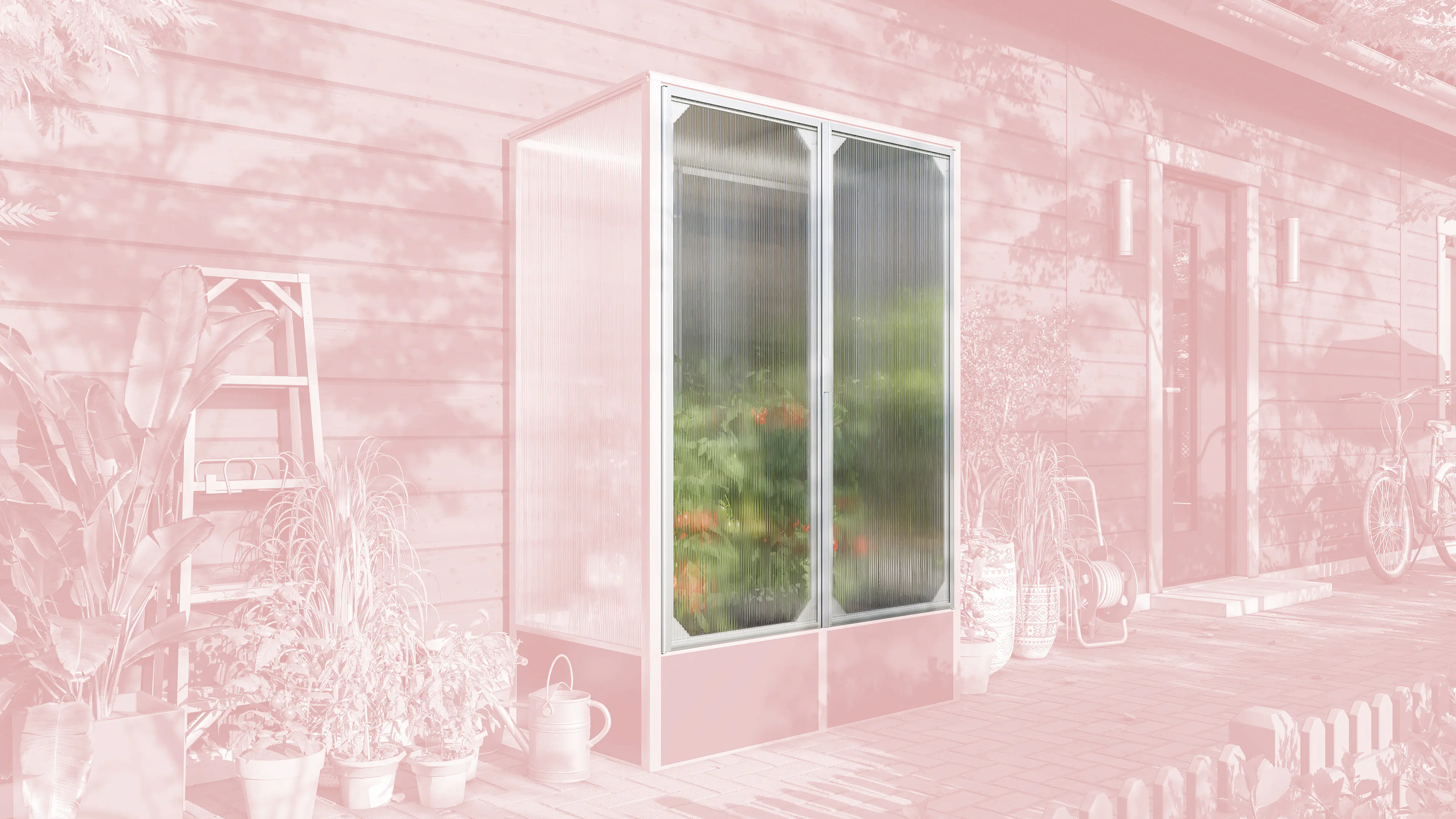 Vitavia Tür für Tomatenhaus Napoli 900 HKP 4 mm 119,7 x 149 cm 