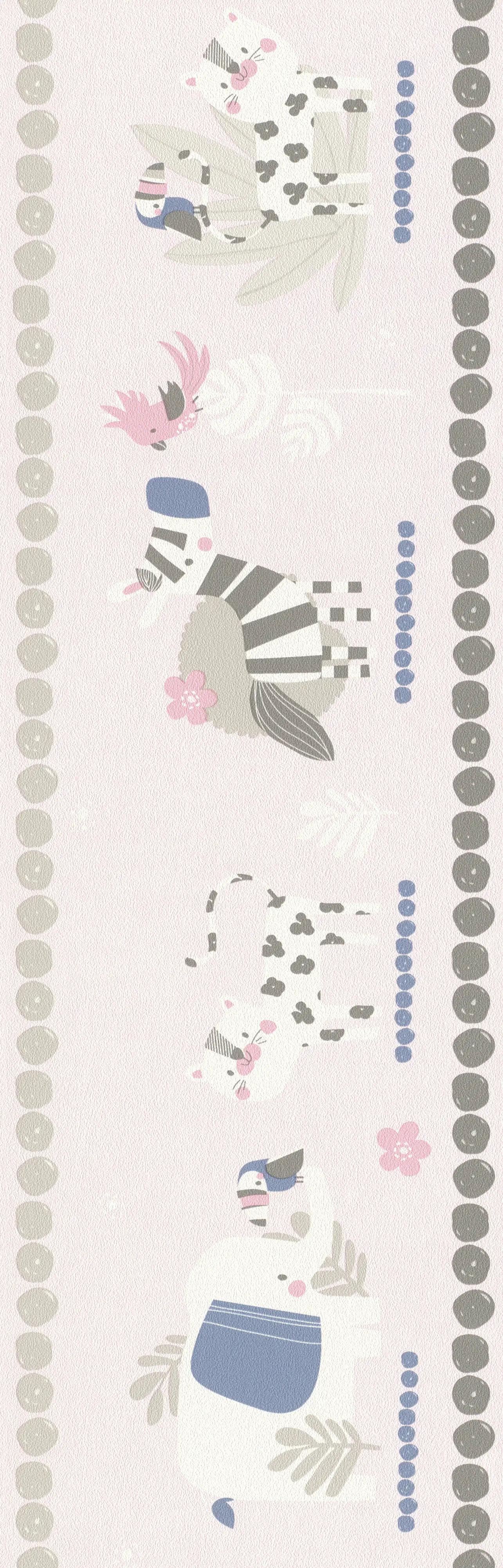 Rasch Papierborte 249873 Bambino XVIII rosa 5 x 0,17 m