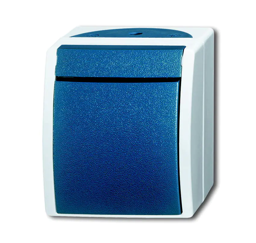 Busch-Jaeger Aufputz Taster Ocean, Feuchtraum, 2621 W-53