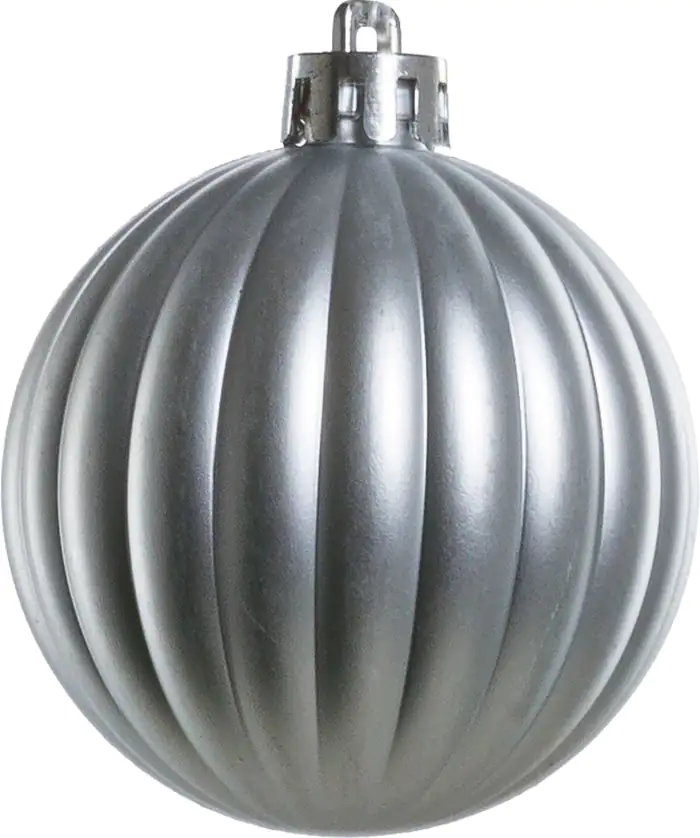 TrendLine Weihnachtskugeln bruchfest, langlebig Ø 5 - 8 cm silber 34 Stück