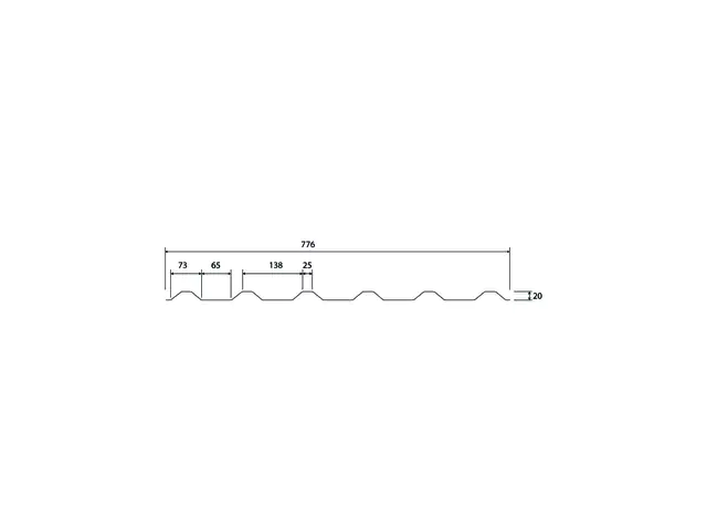 Weckman Trapezblech 120 x 77,6 cm 0,5 mm anthrazit