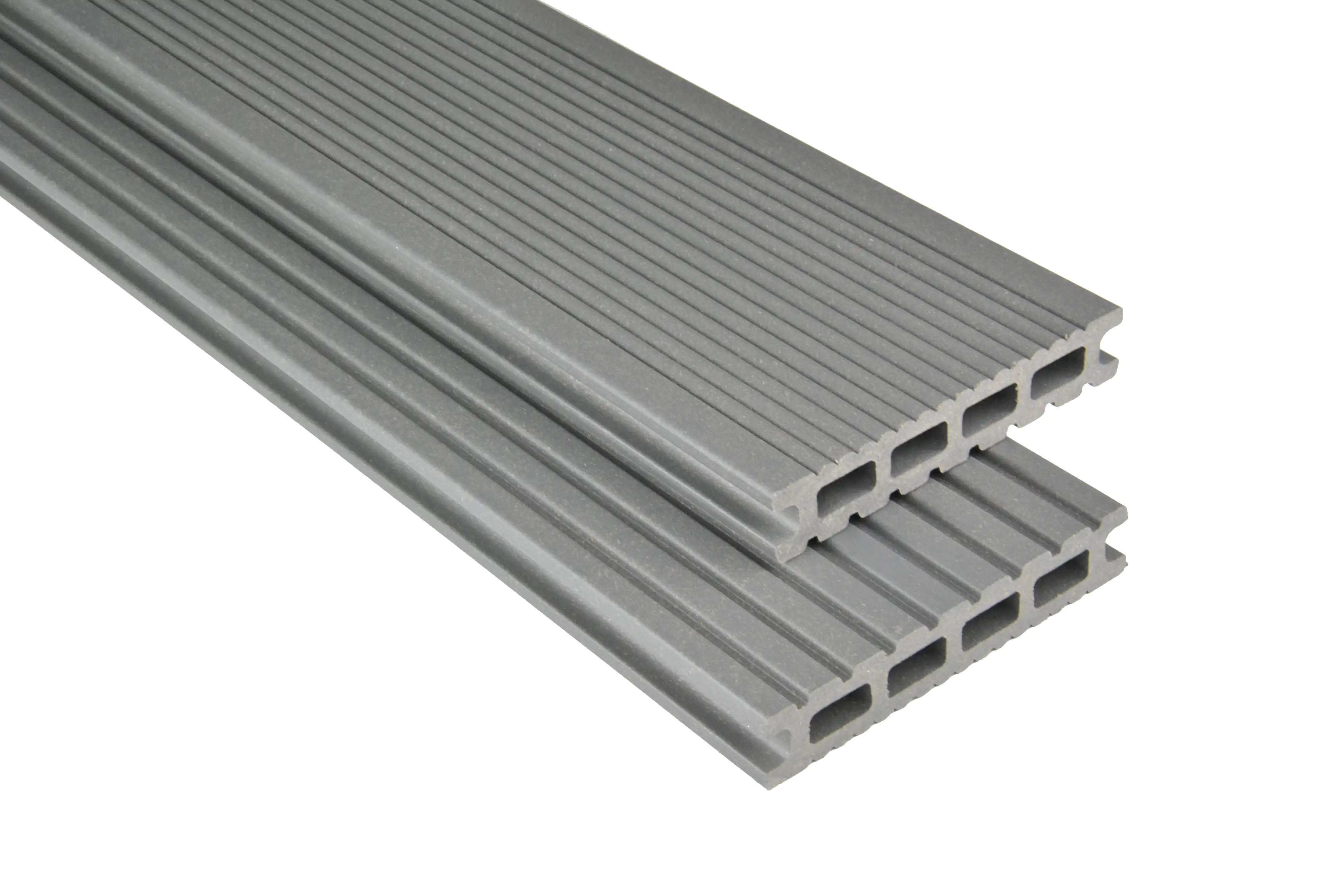 Kovalex Terrassendiele WPC 14,5 x 2,6 cm grau mattiert Meterware