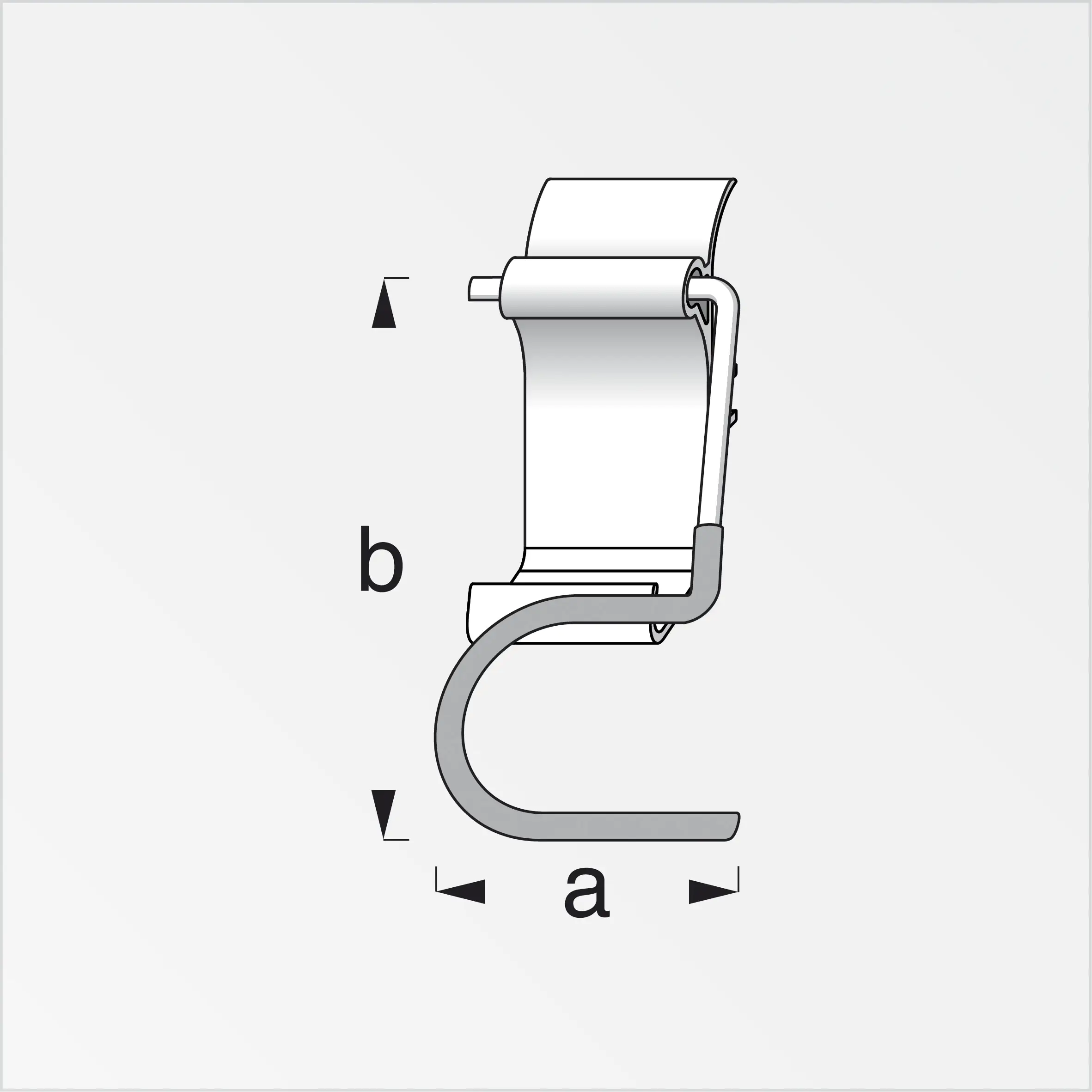 coaxis®-Gerätehalter 60 mm 60 x 88 mm Aluminium roh blank