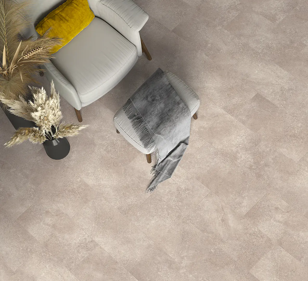 Classen Visiogrande Laminat Fliese Megaloc Aquaprotect 60,4 x 28 cm Beton grau