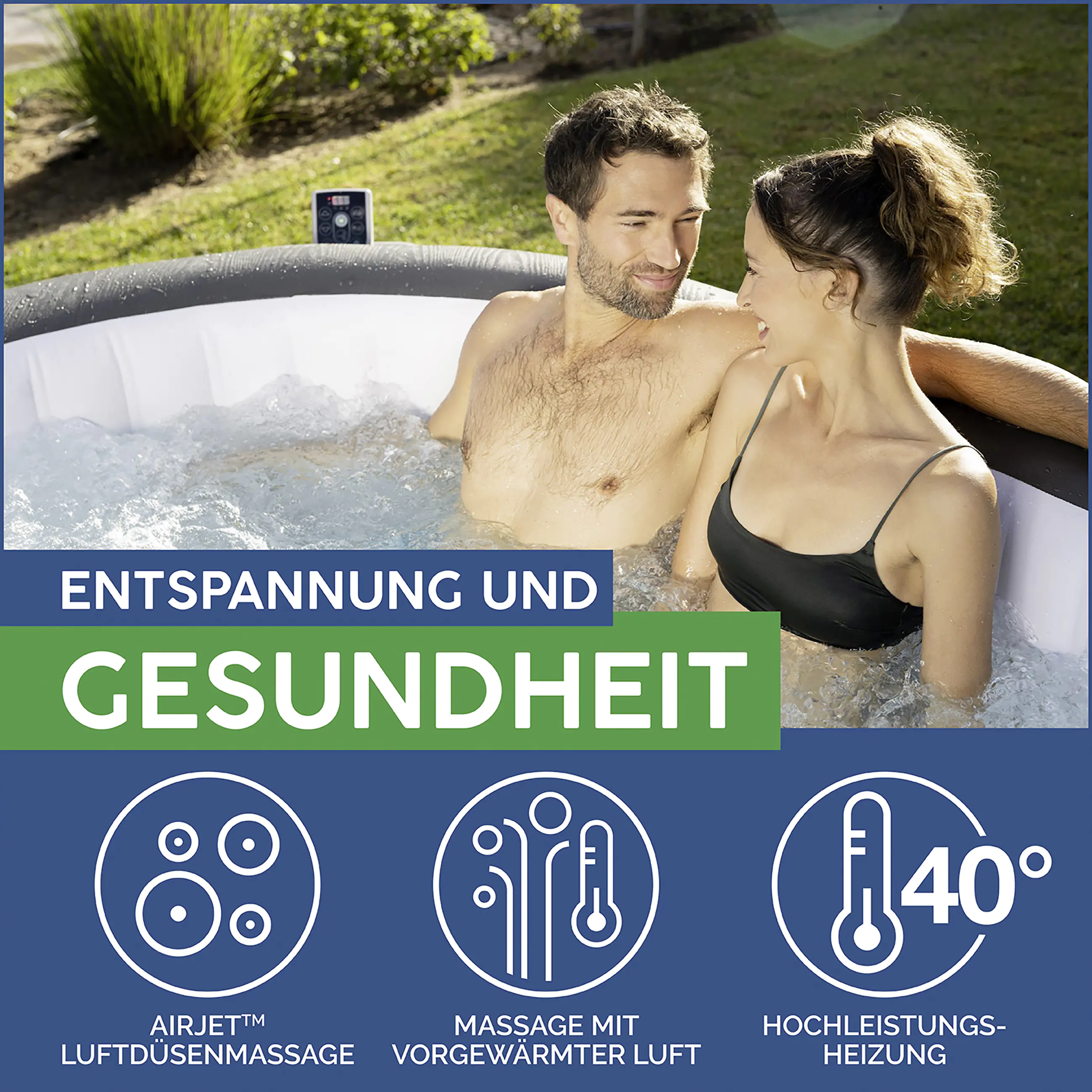 Bestway Whirlpool LAY-Z-SPA Mauritius AirJet oval 270 x 180 x71 cm