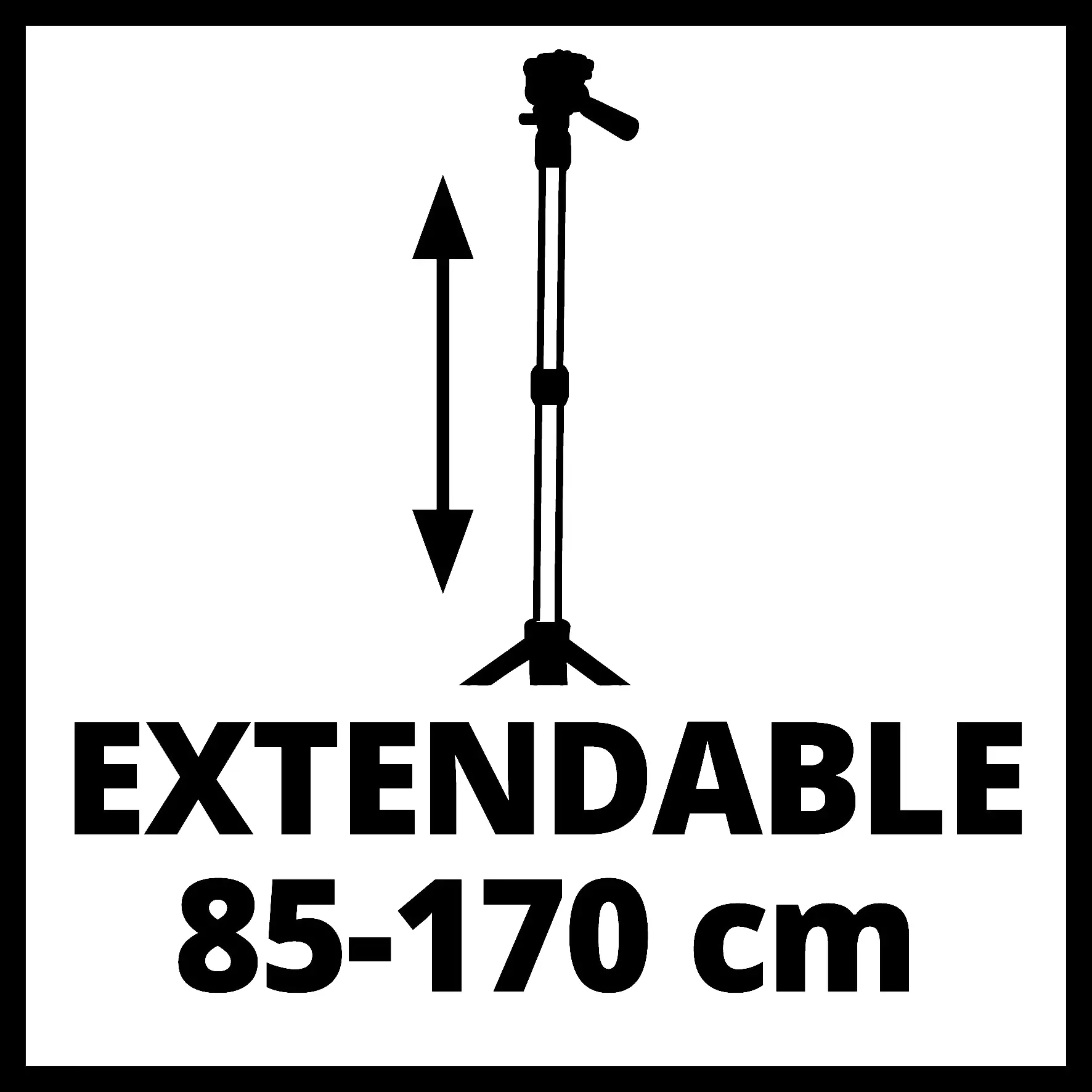 Einhell Teleskop-Stativ Tripod 85-170 cm für Laser und Leuchten