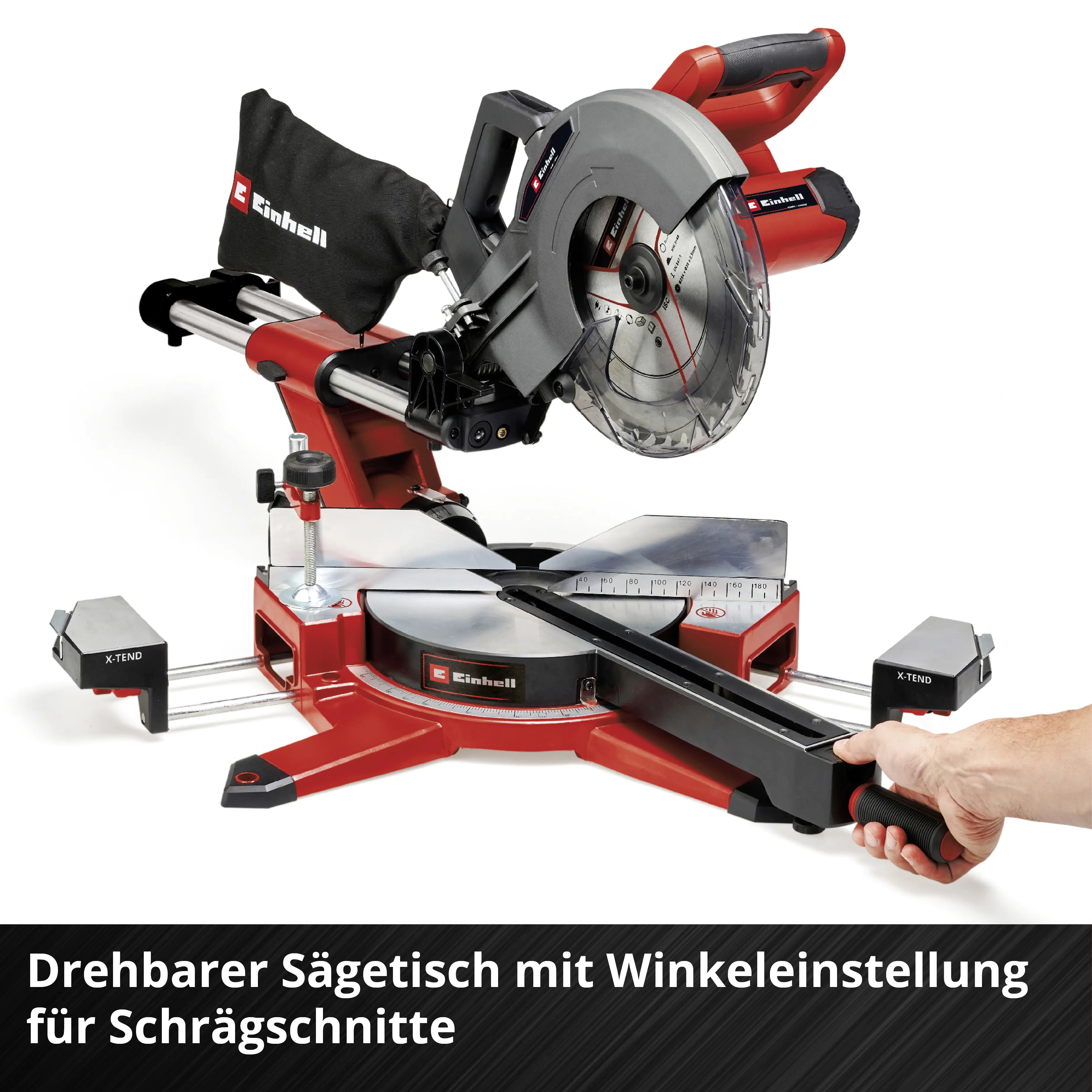 Einhell Expert Akku-Zug-Kapp-Gehrungssäge TE-SM 36/10 L Li Solo 36 V