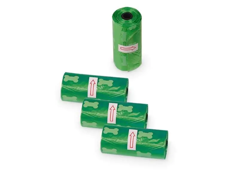 Nobby TidyUp Kotbeutel mit Knochendruck grün, 4 Rollen je 15 Beutel