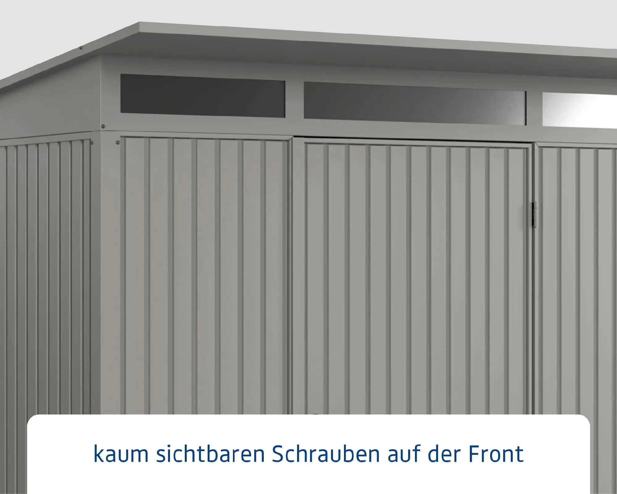 EcoStar Gerätehaus Trend-P Typ 1 247,9 x 153 x 228,6 cm graualuminium