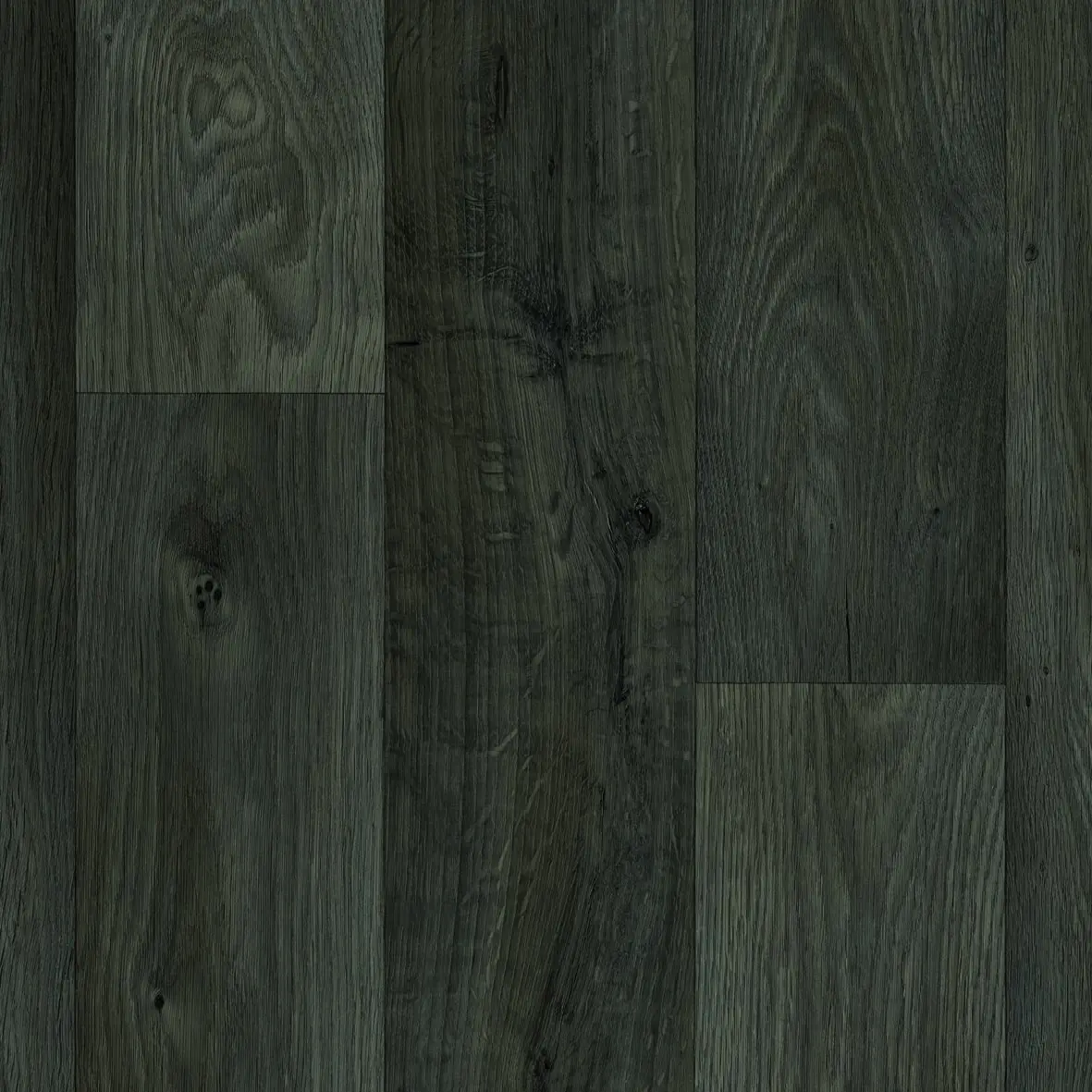 Bodenbelag Vinyl 4 m Holzdielenoptik dunkelgrau