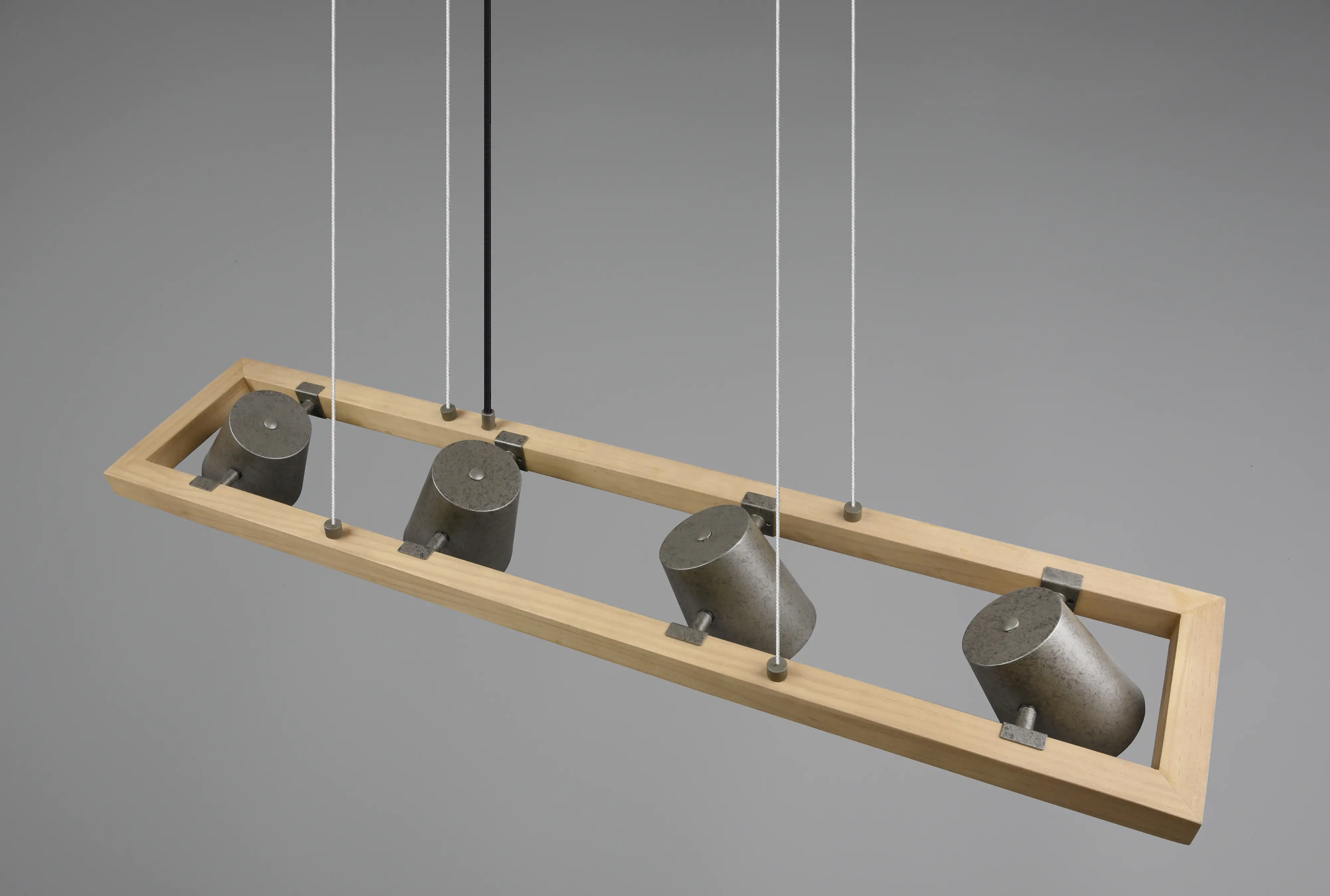 Trio Leuchten Pendelleuchte Bell 4-flammig nickel antik