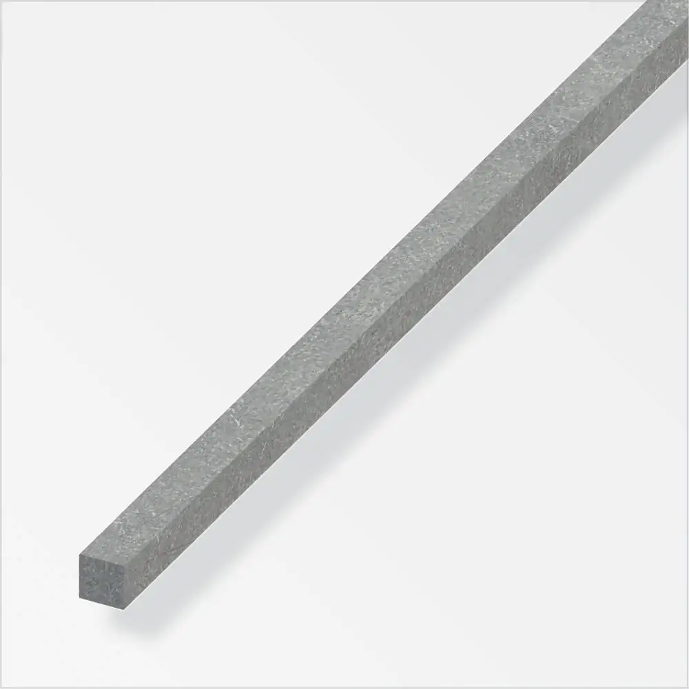 alfer Vierkantstange, gezogen 1 m, 7 x 7 mm Stahl roh natur