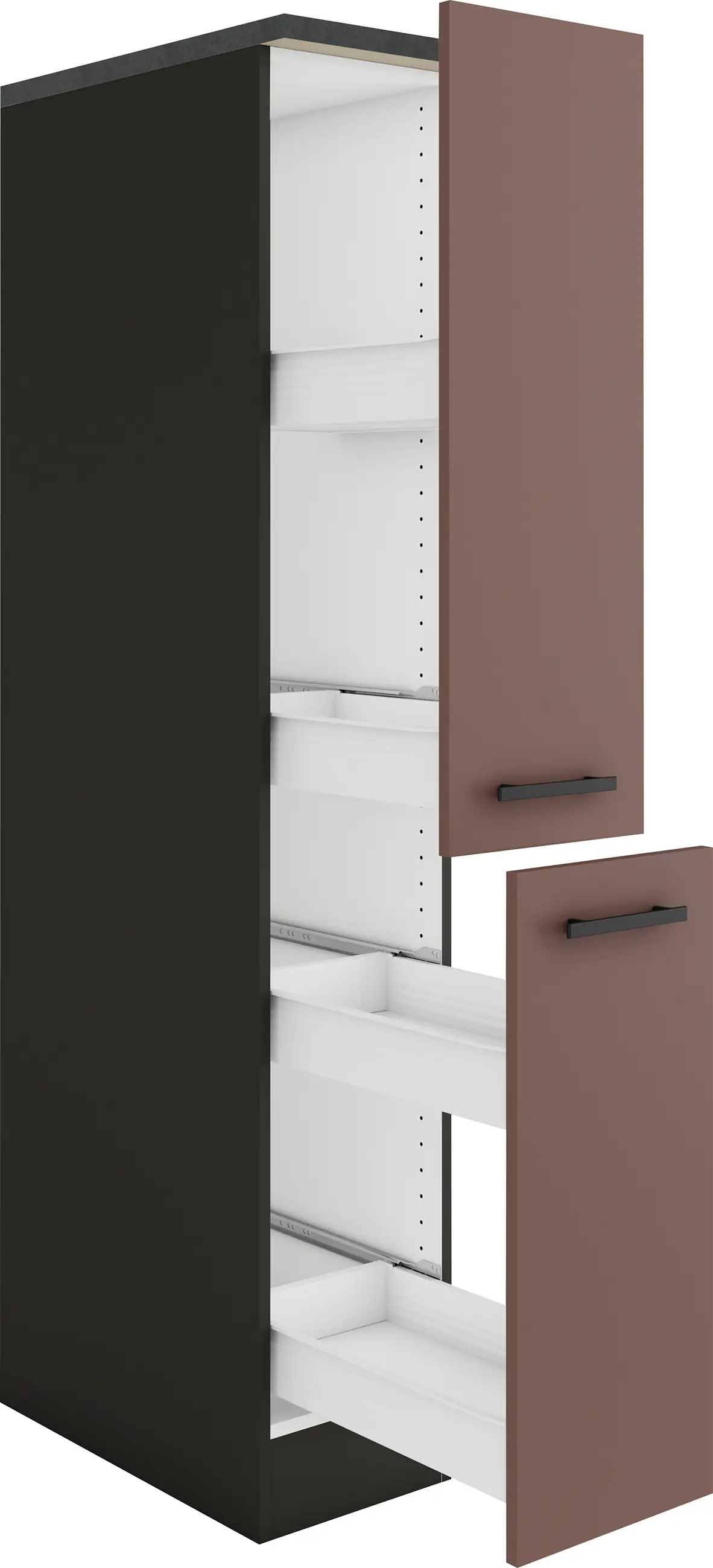 Optifit Midischrank Nizza 407 rostrot/anthrazit 30 cm