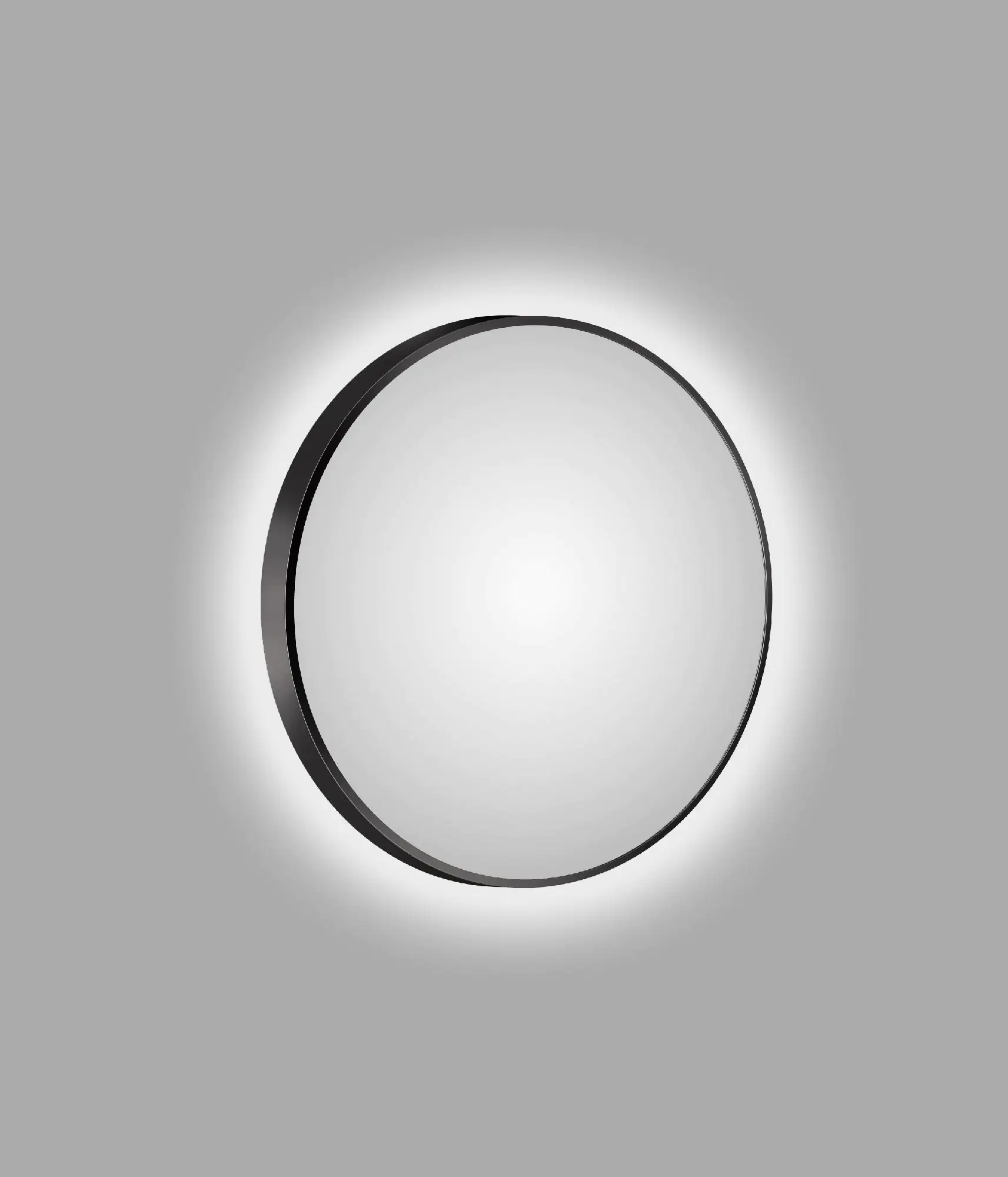 DSK LED Lichtspiegel Silver Barbier Ø80 cm, schwarz