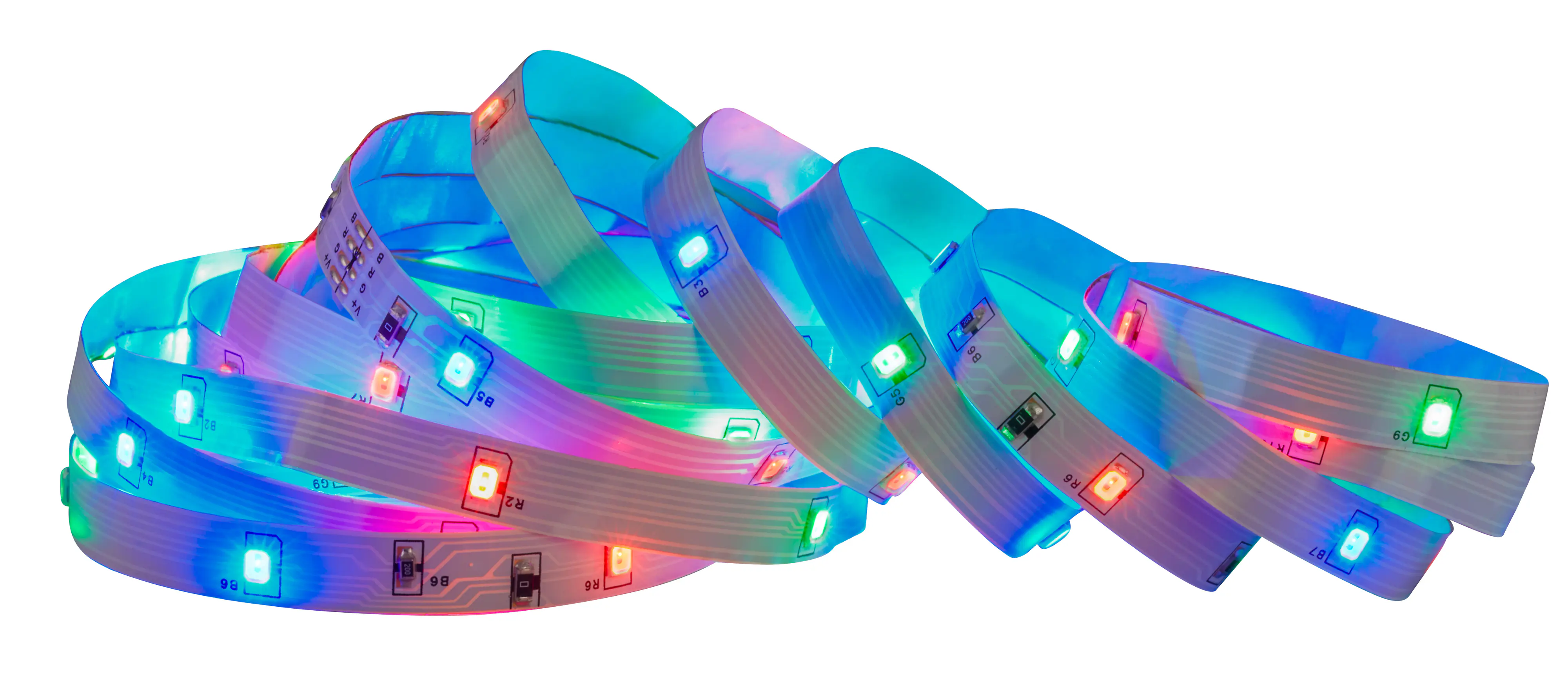 Briloner LED-Streifen RGB mit integriertem Akku 3 m weiß