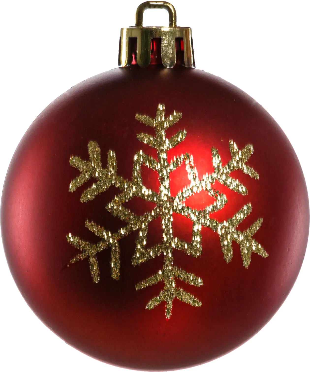 TrendLine Weihnachtskugeln bruchfest, langlebig Ø 6 cm rot mattiert 6 Stück