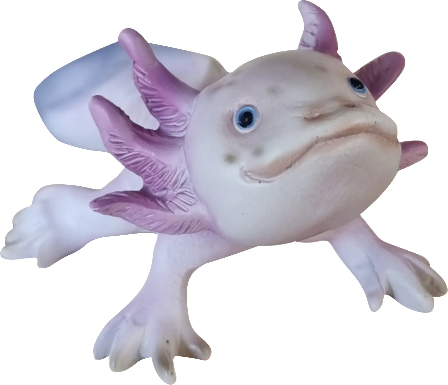 Dekofigur Axolotl klein 15 cm bunt