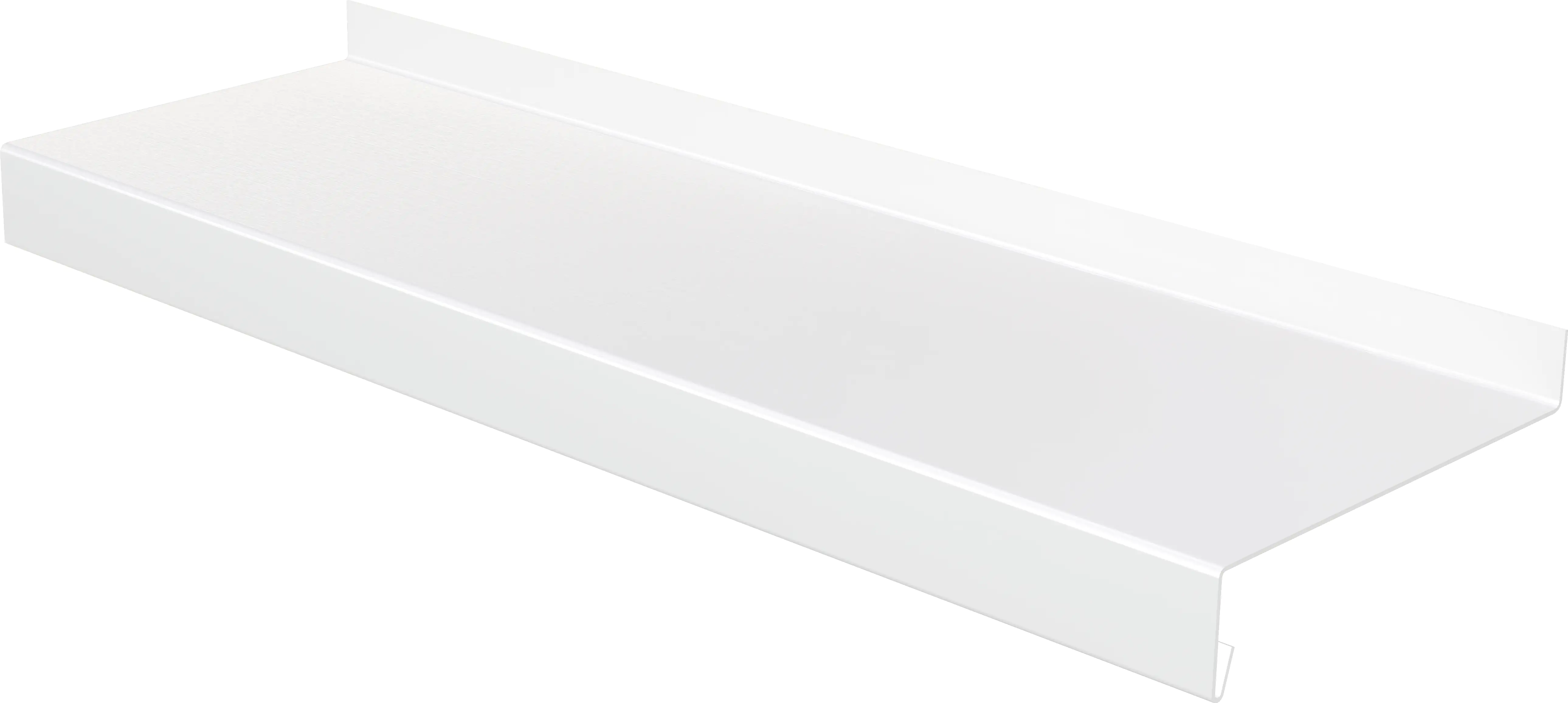 Sarei Fensterblech Aluminium weiß Ausladung 90 mm Länge 3000 mm