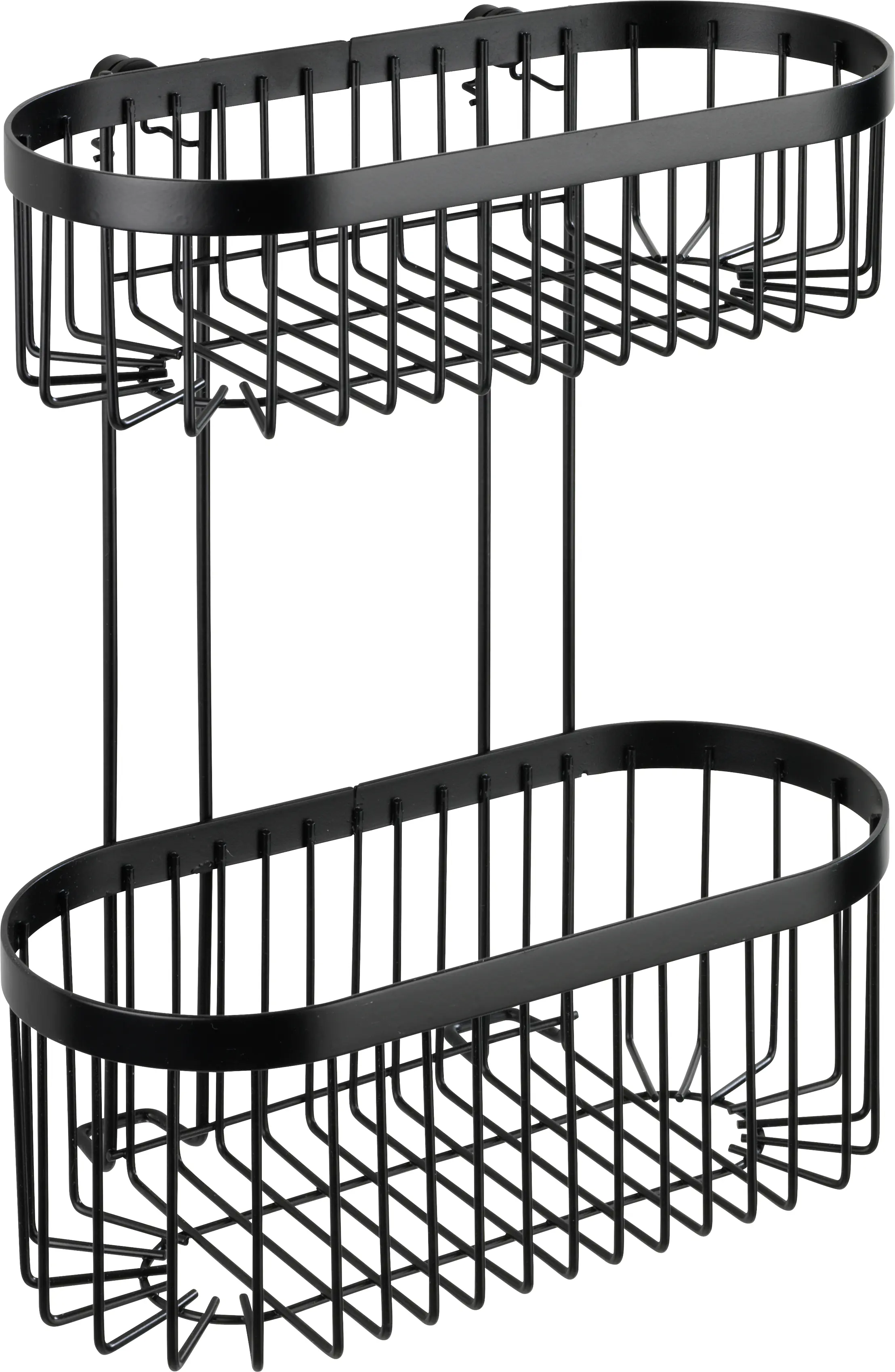 Wenko Wandregal Classic Plus Black, 2 Etagen