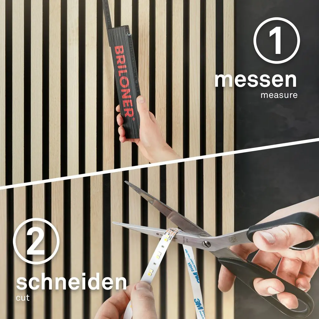 Briloner PC Profil Pimp your Panel Diffusor 1,3 m, Kunststoff, 12-13 mm, weiß