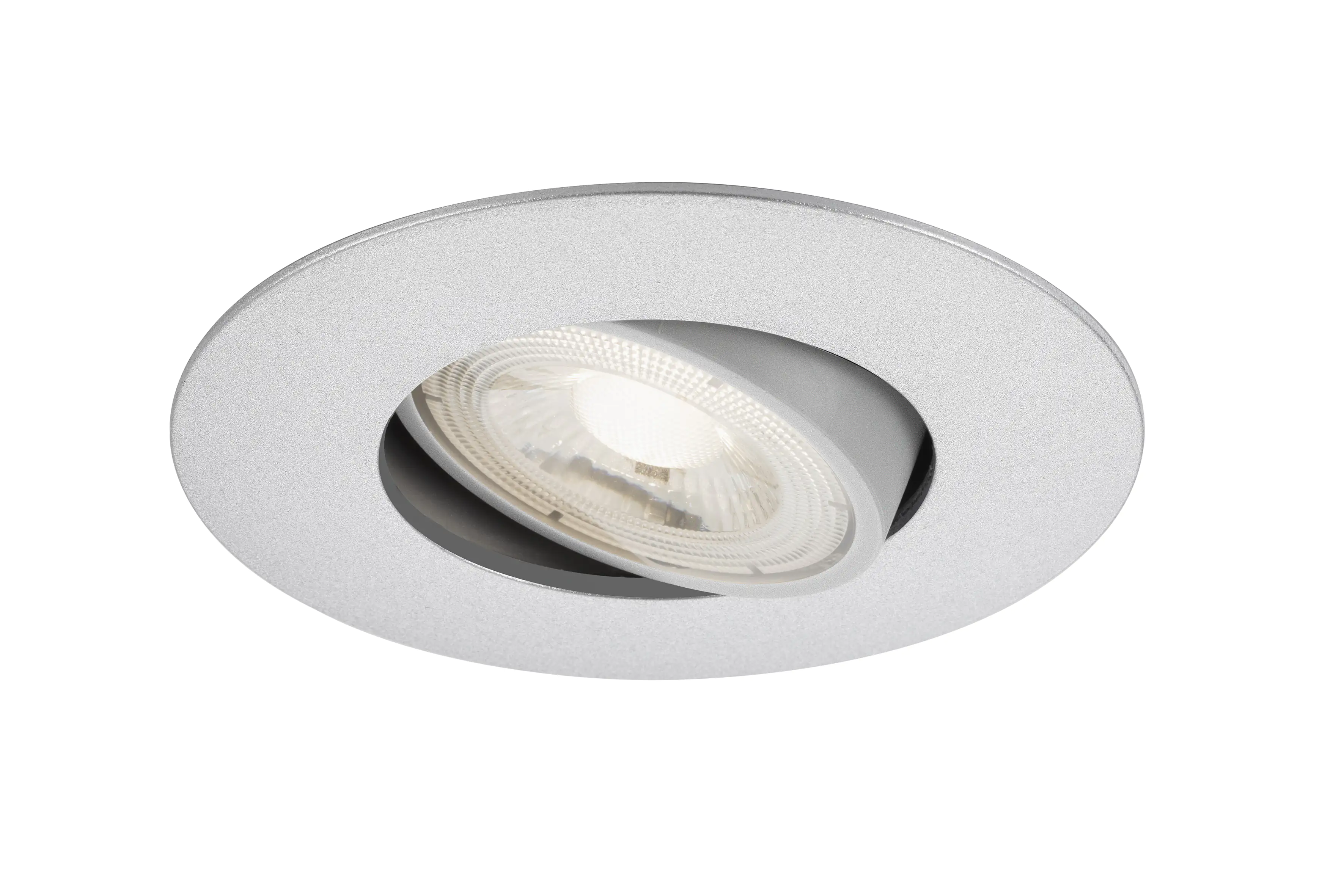 Briloner 3er Set LED Einbauleuchte Nava Move chrom-matt Ø 9 cm warmweiß