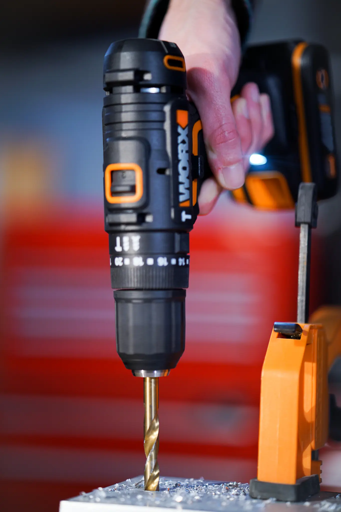 Worx Akku-Bohrschrauber WX100 20 V inkl. Akku Ladegerät & Tasche