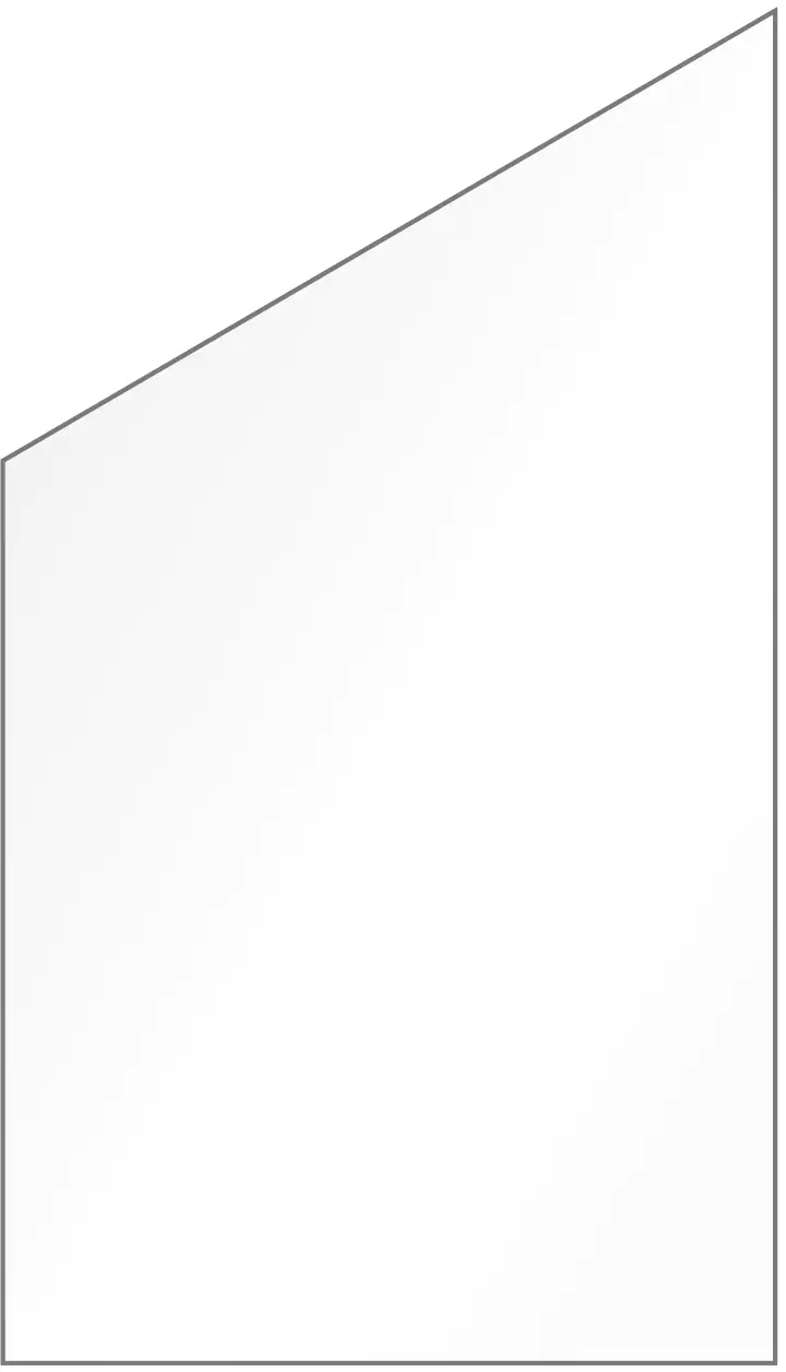 Ambiente Glaszaun Dekor 00/01 schräg 103 x 120/180 cm gehärtetes 8 mm Glas