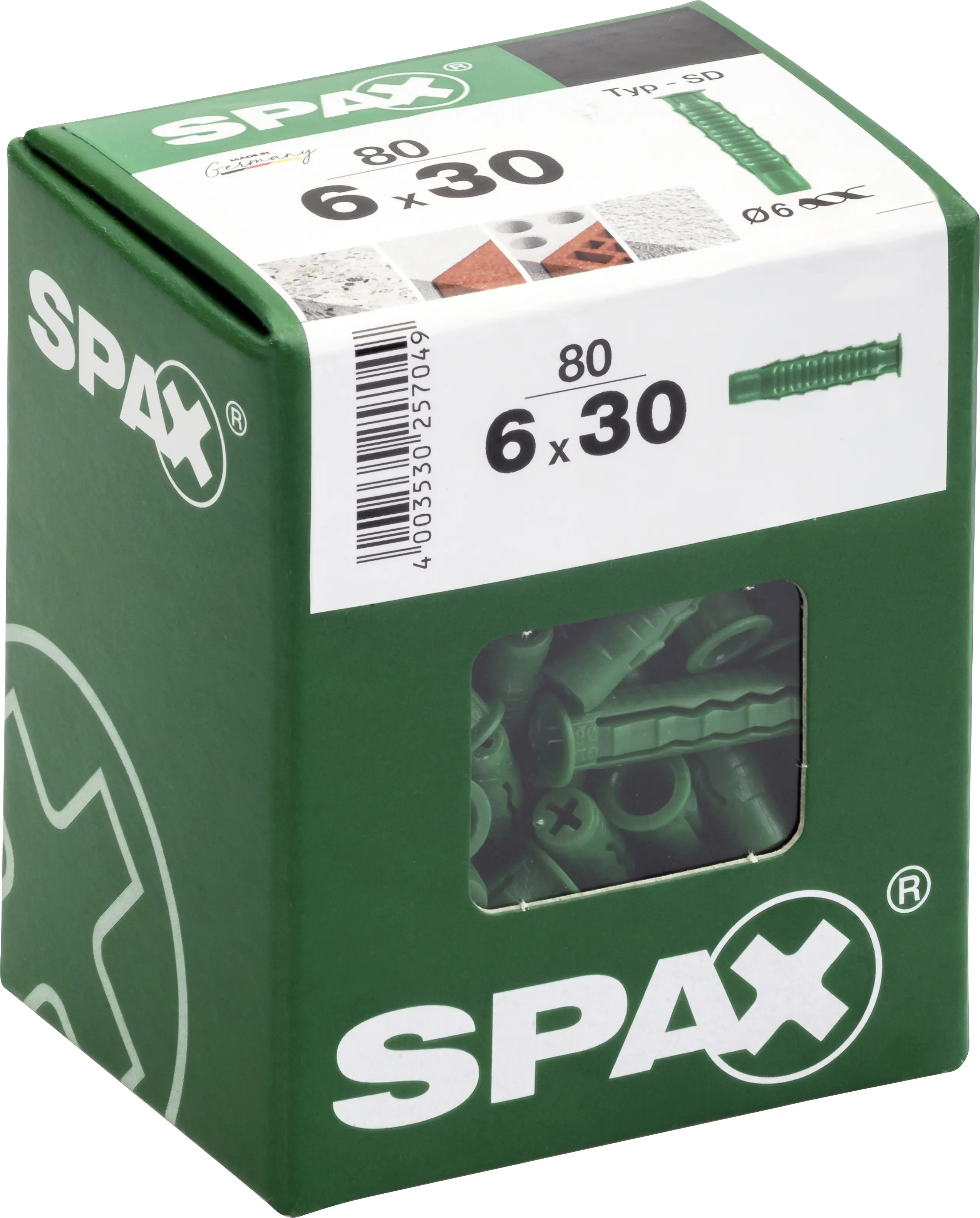 Spax Spreizdübel 6.0 x 30 mm - 80 Stück