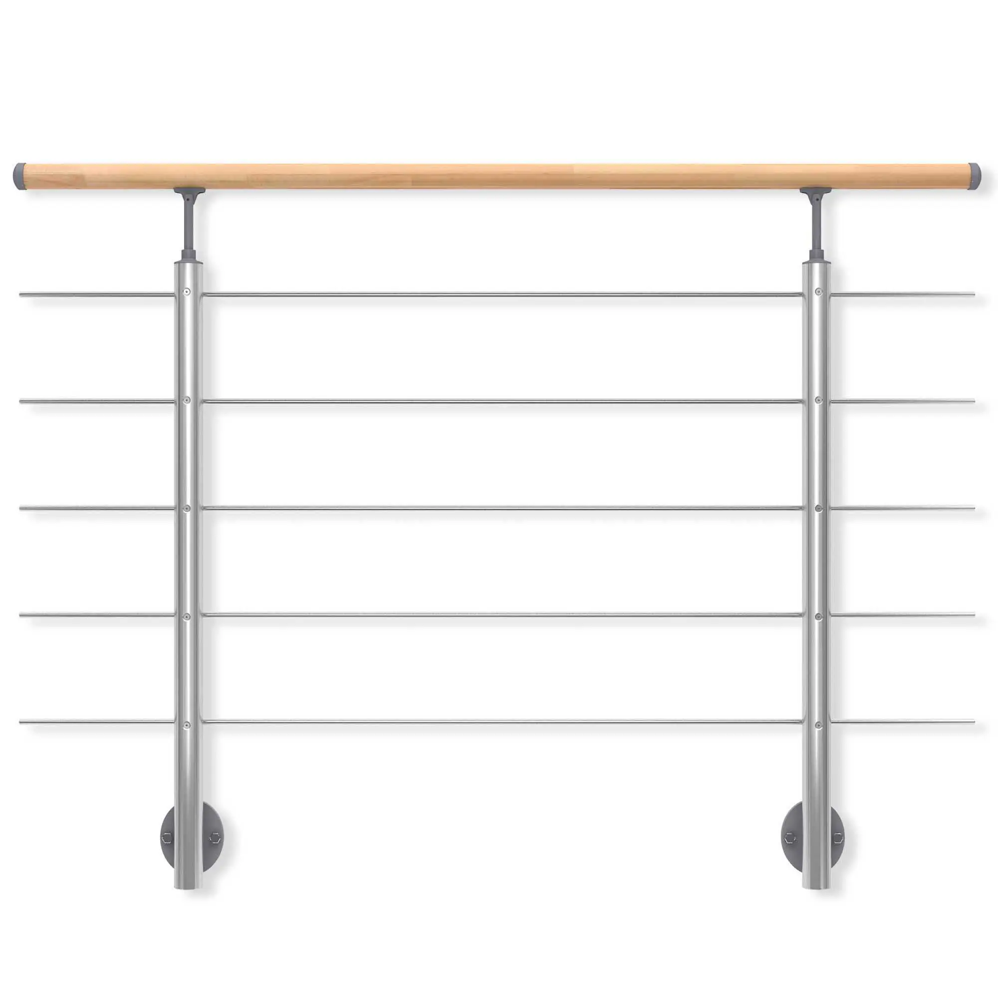 DOLLE Geländerset PS 031 Aluminium mit Eichehandlauf 150 cm