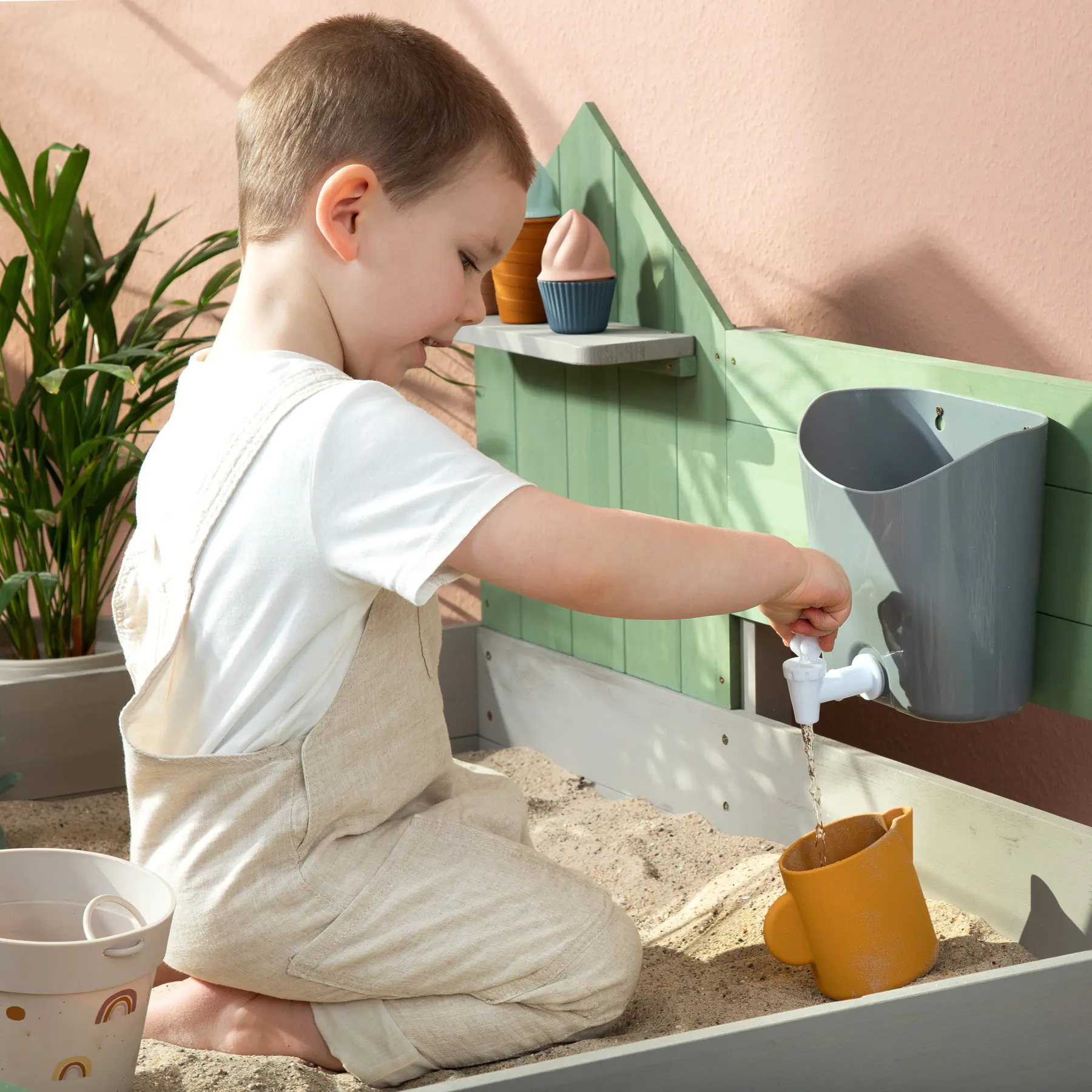 Muddy Buddy Sandkasten Cozy House 100 x 100 x 60 cm