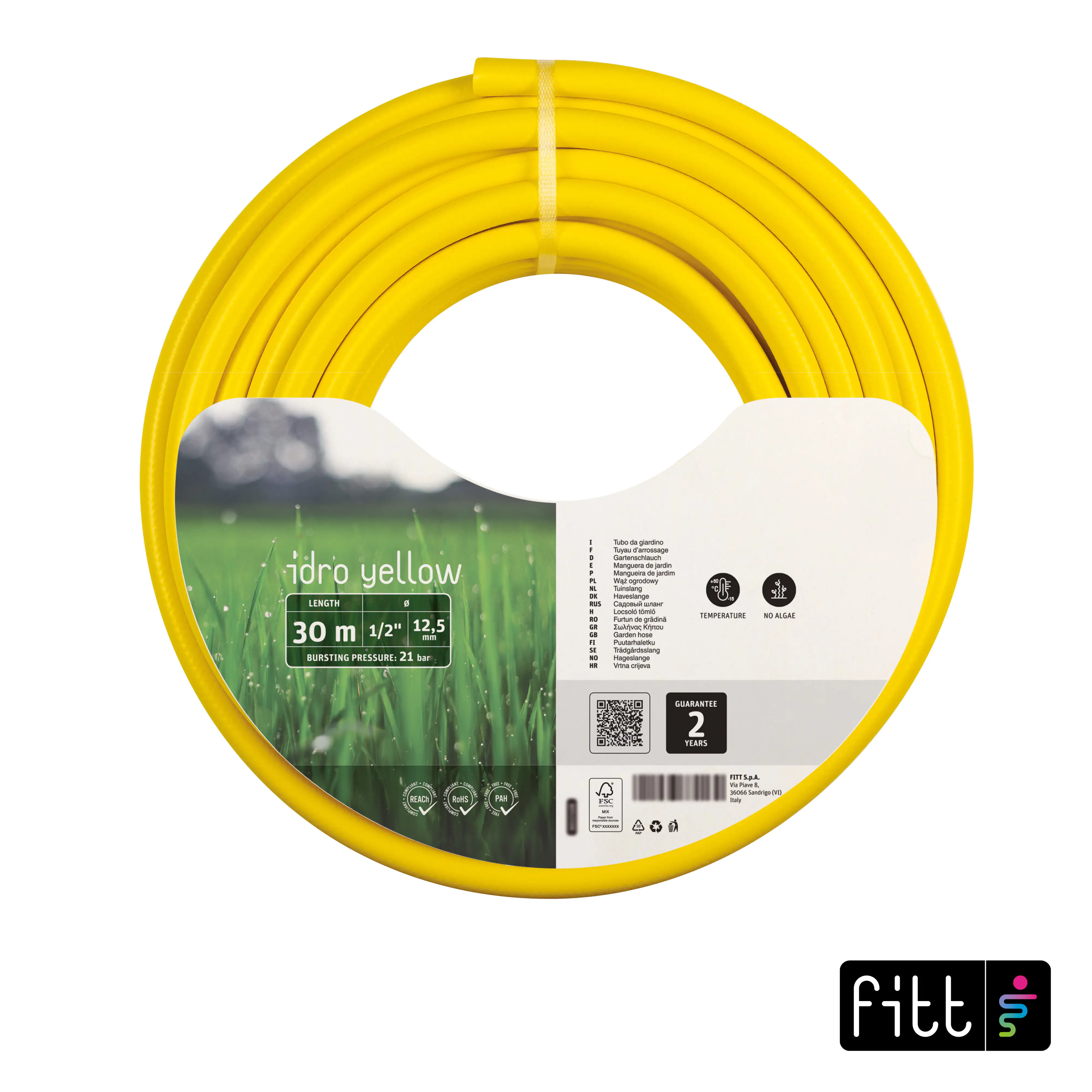 Fitt Gartenschlauch Idro Yellow 1/2" 30 m 