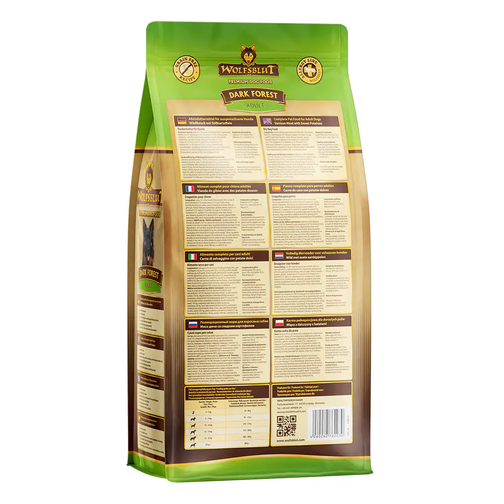 Wolfsblut Dark Forest Hundetrockenfutter Adult getreidefrei 2 kg Wild