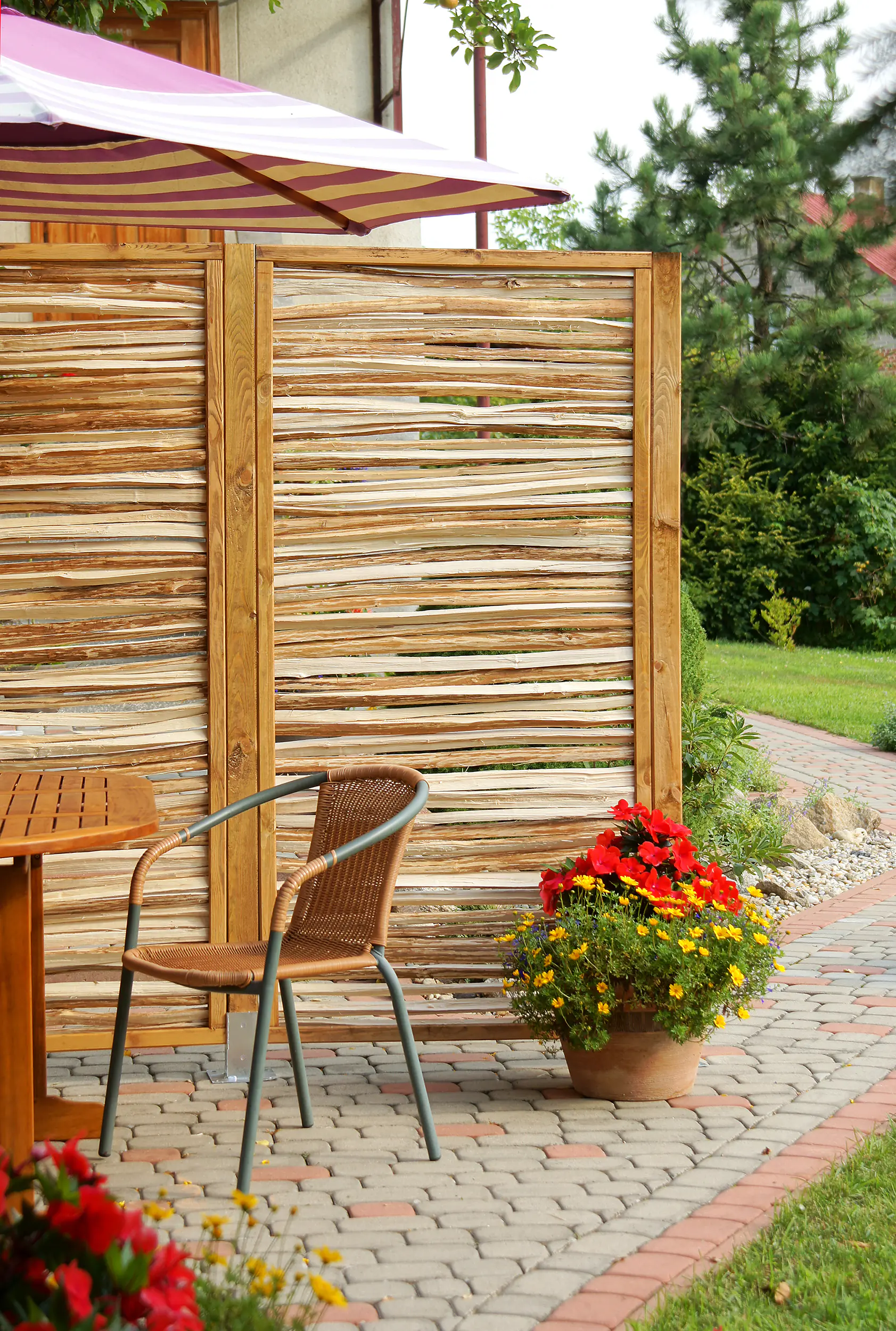 Zaunelement Haselnuss 90 x 180 cm