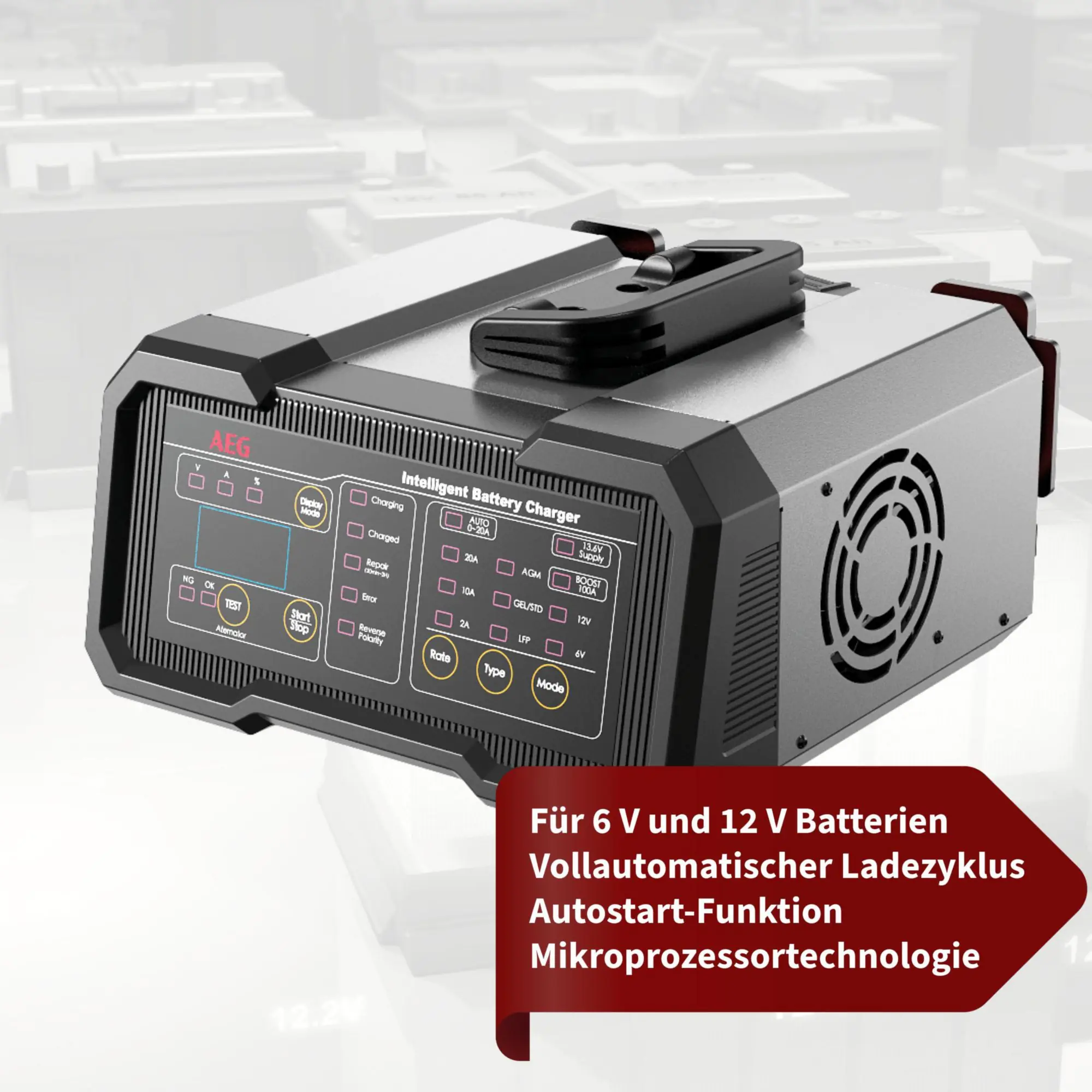 AEG Autobatterie-Ladegerät CW10 6/12 V