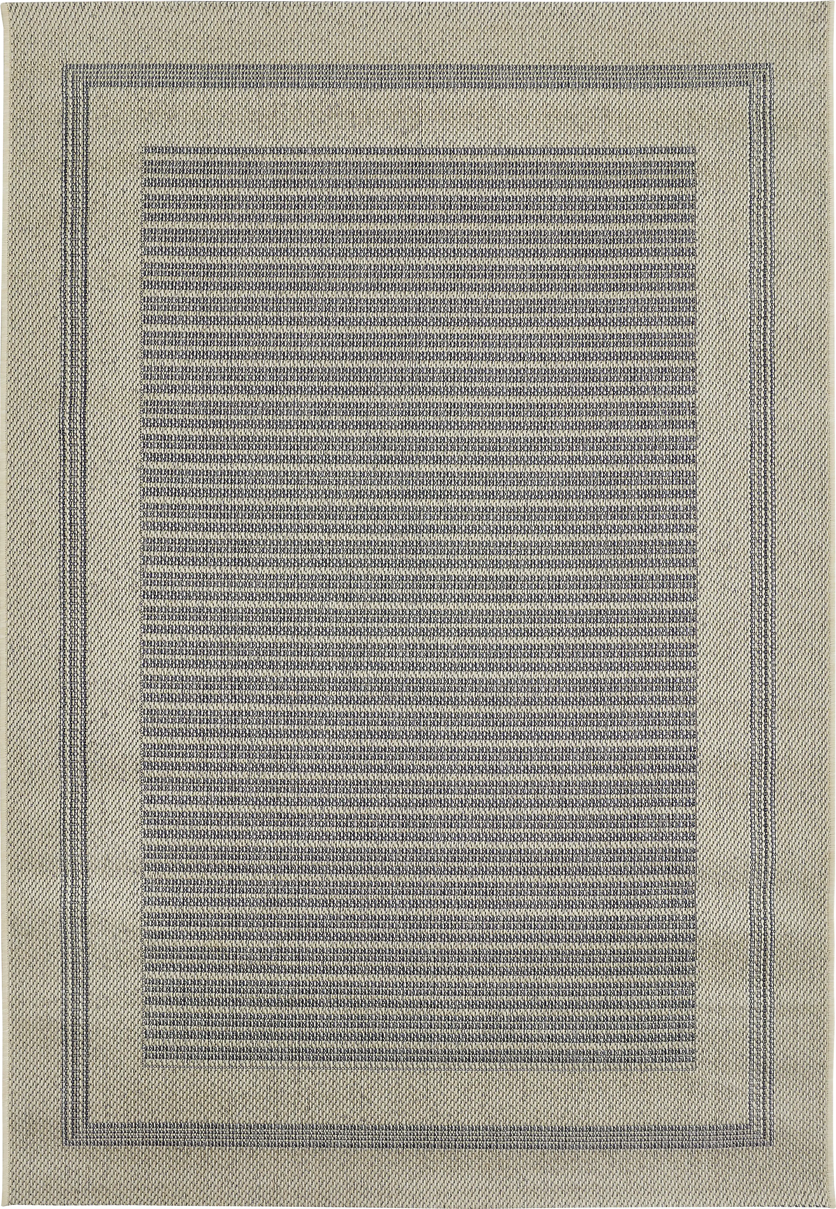 Outdoorteppich Rio creme-grau, 160 x 230 cm gestreift
