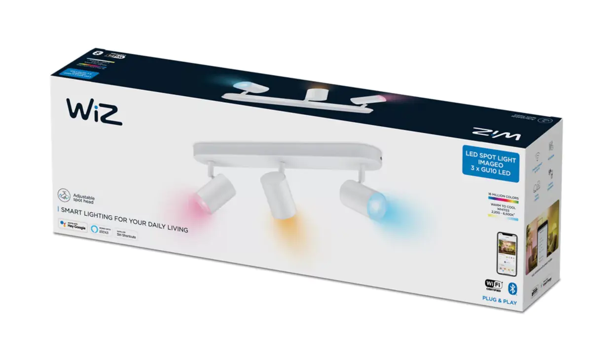 Wiz 3er Spot Imageo 15W RGB weiß